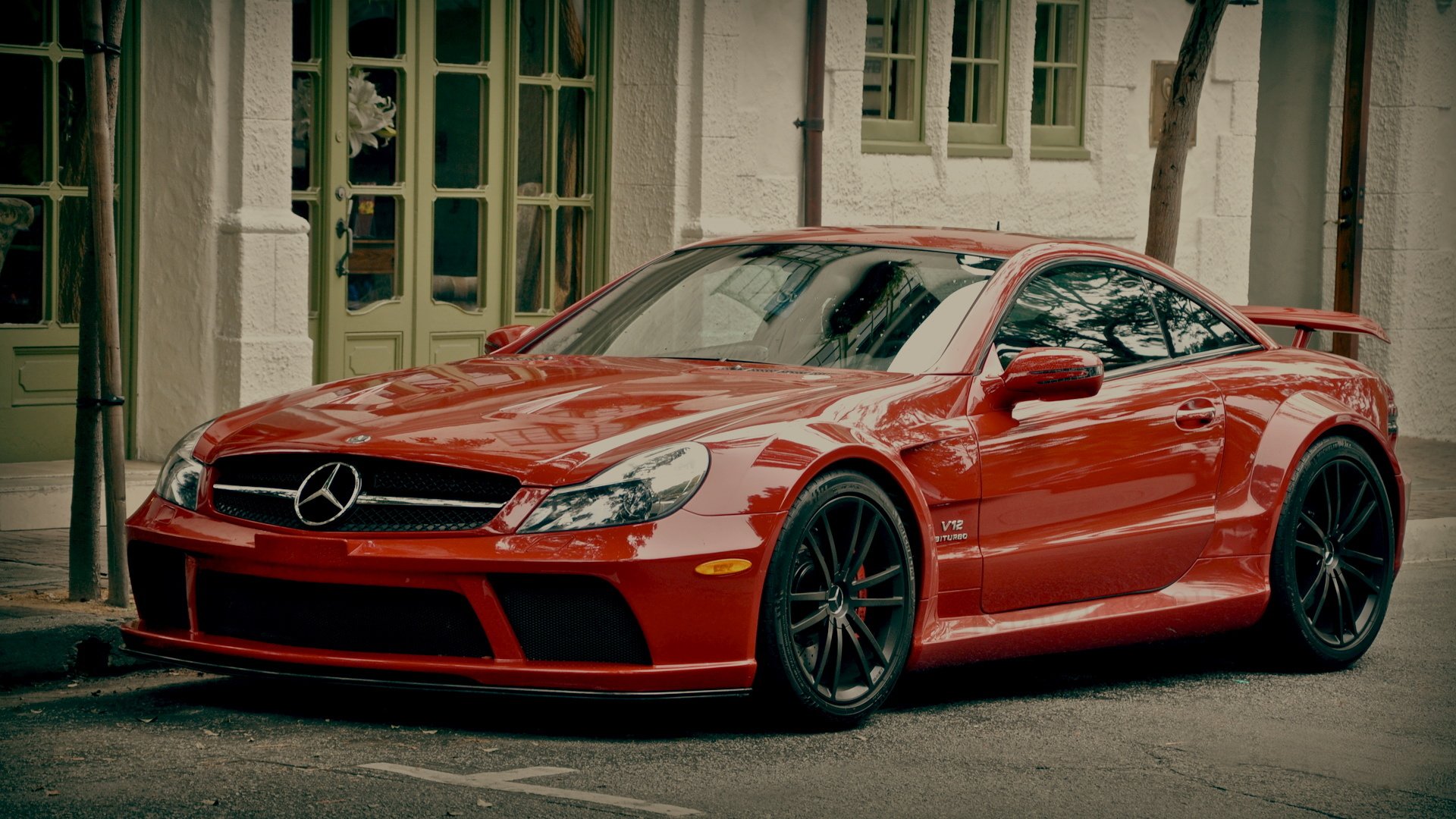 汽车,超跑,改装车,奔驰,红色,儿童桌面专用