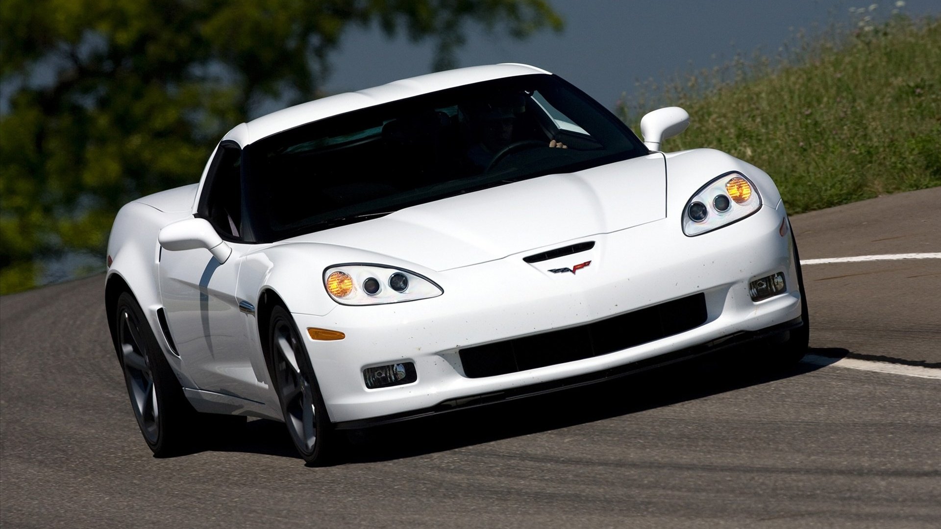 汽车,超跑,通用,克尔维特,白色,儿童桌面专用