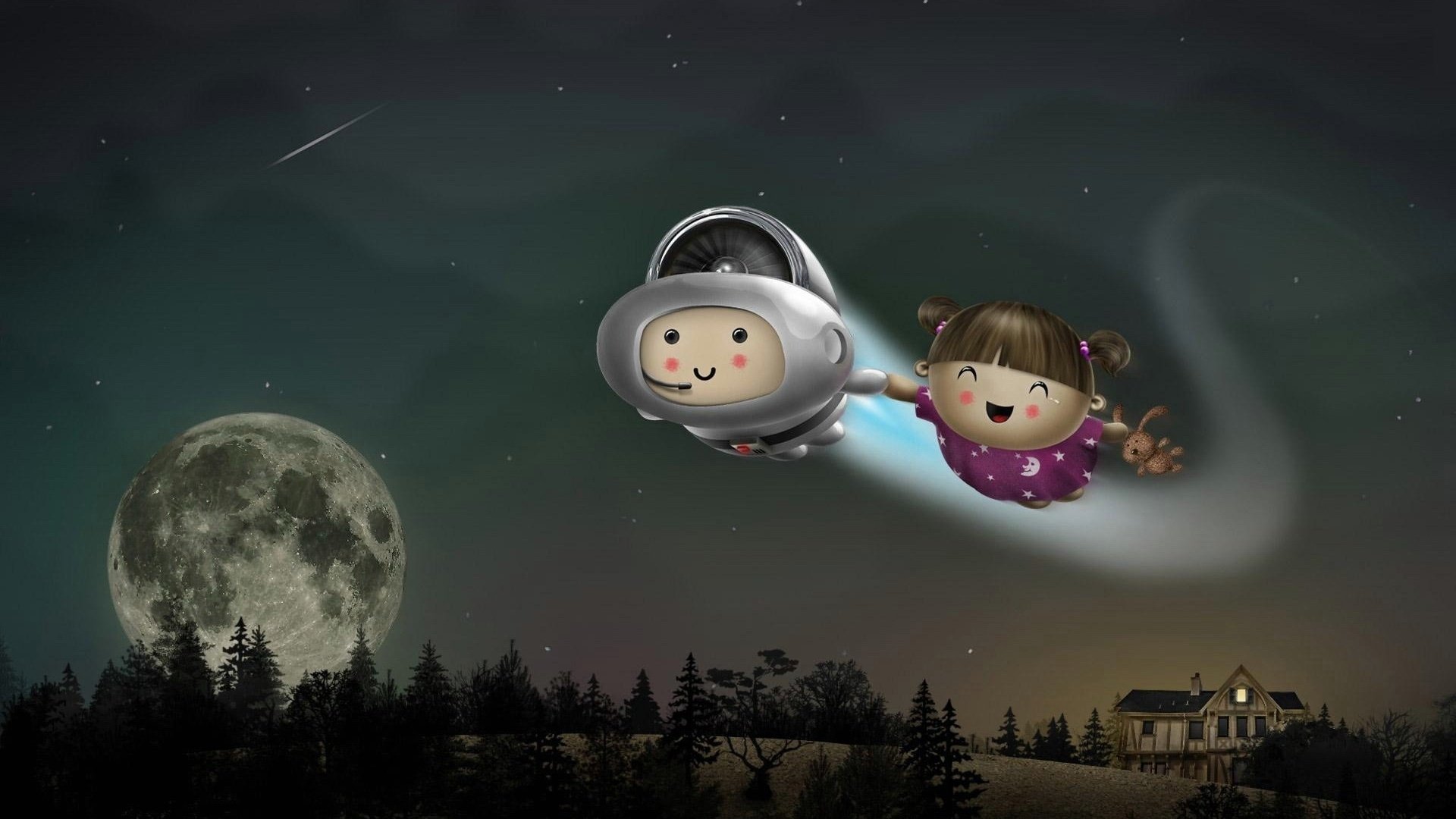 动漫,卡通,可爱,插画,手绘,儿童桌面专用