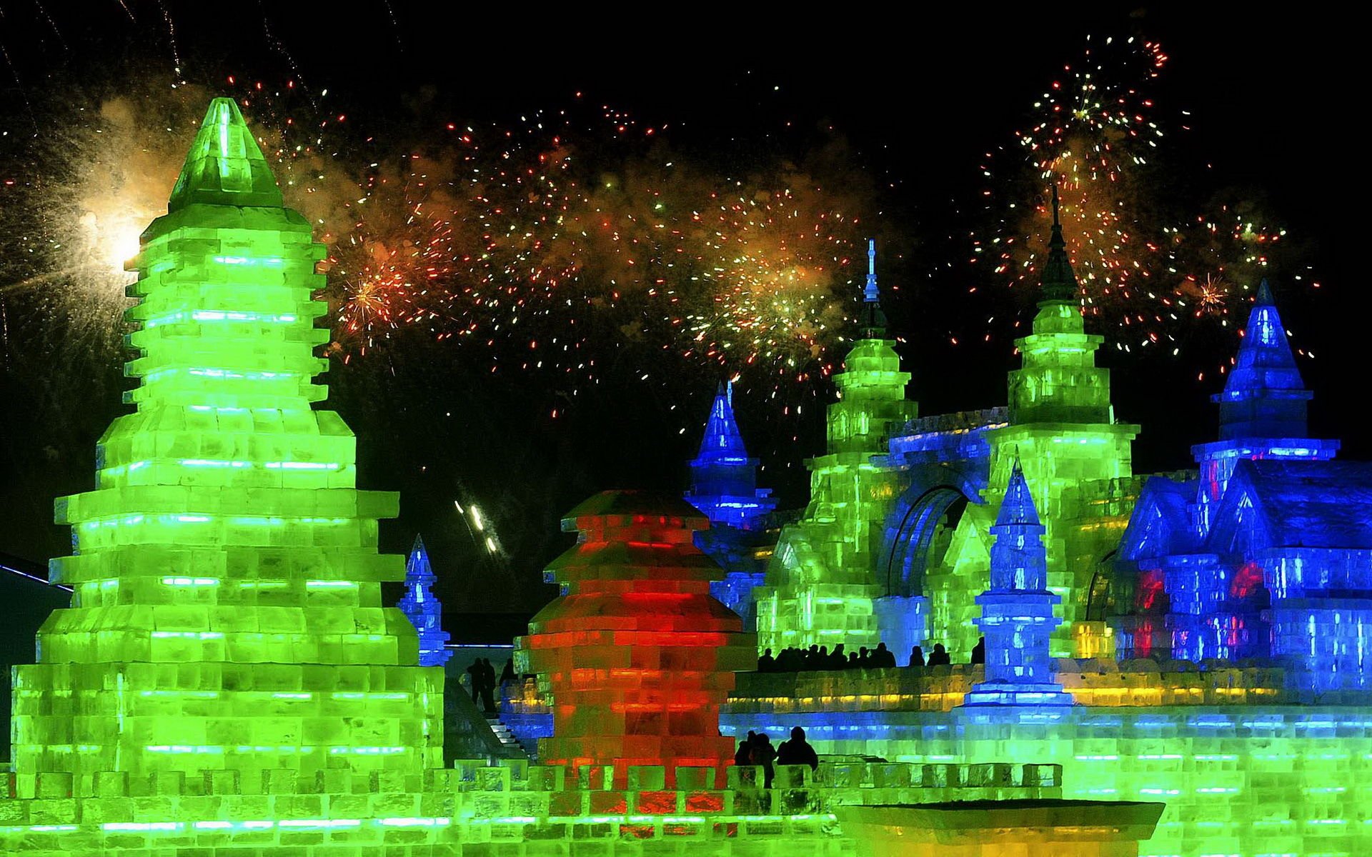 风景,美景,景色,哈尔滨,冰灯,儿童桌面专用