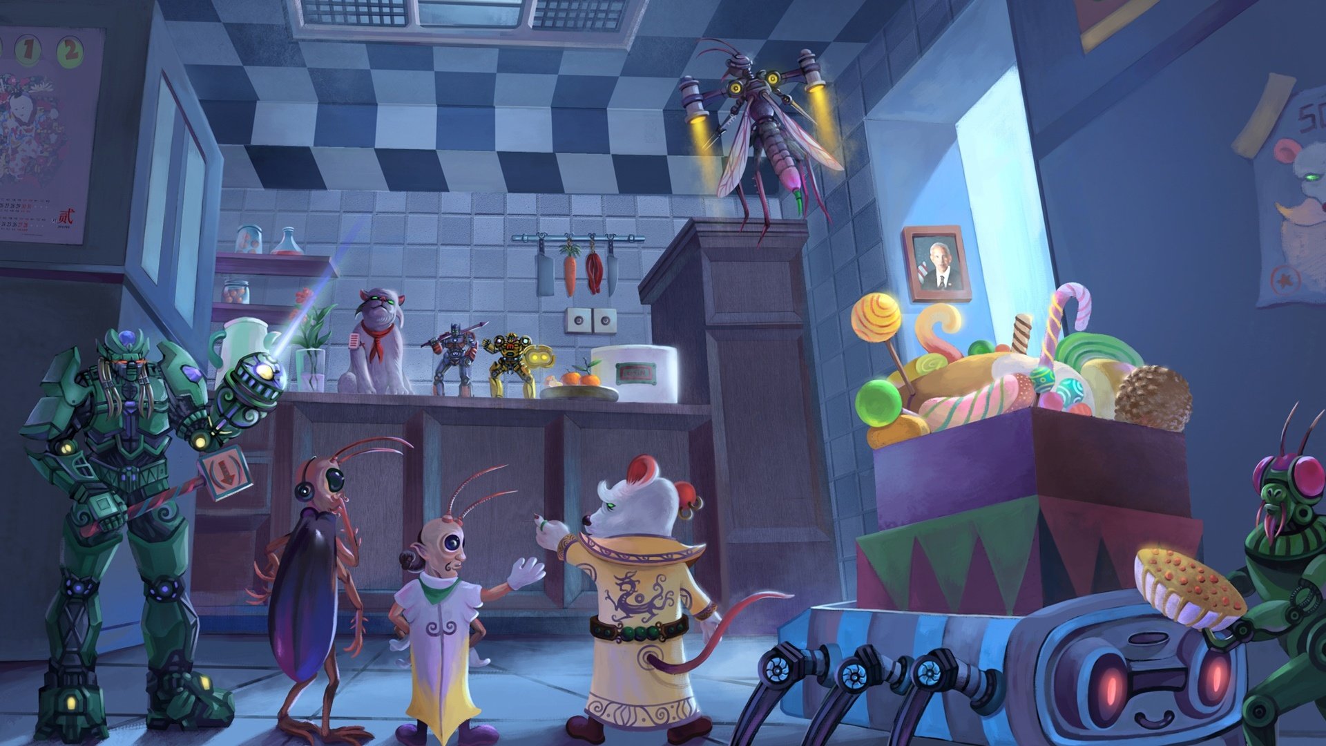 动漫,卡通,插画,手绘,壁纸,儿童桌面专用