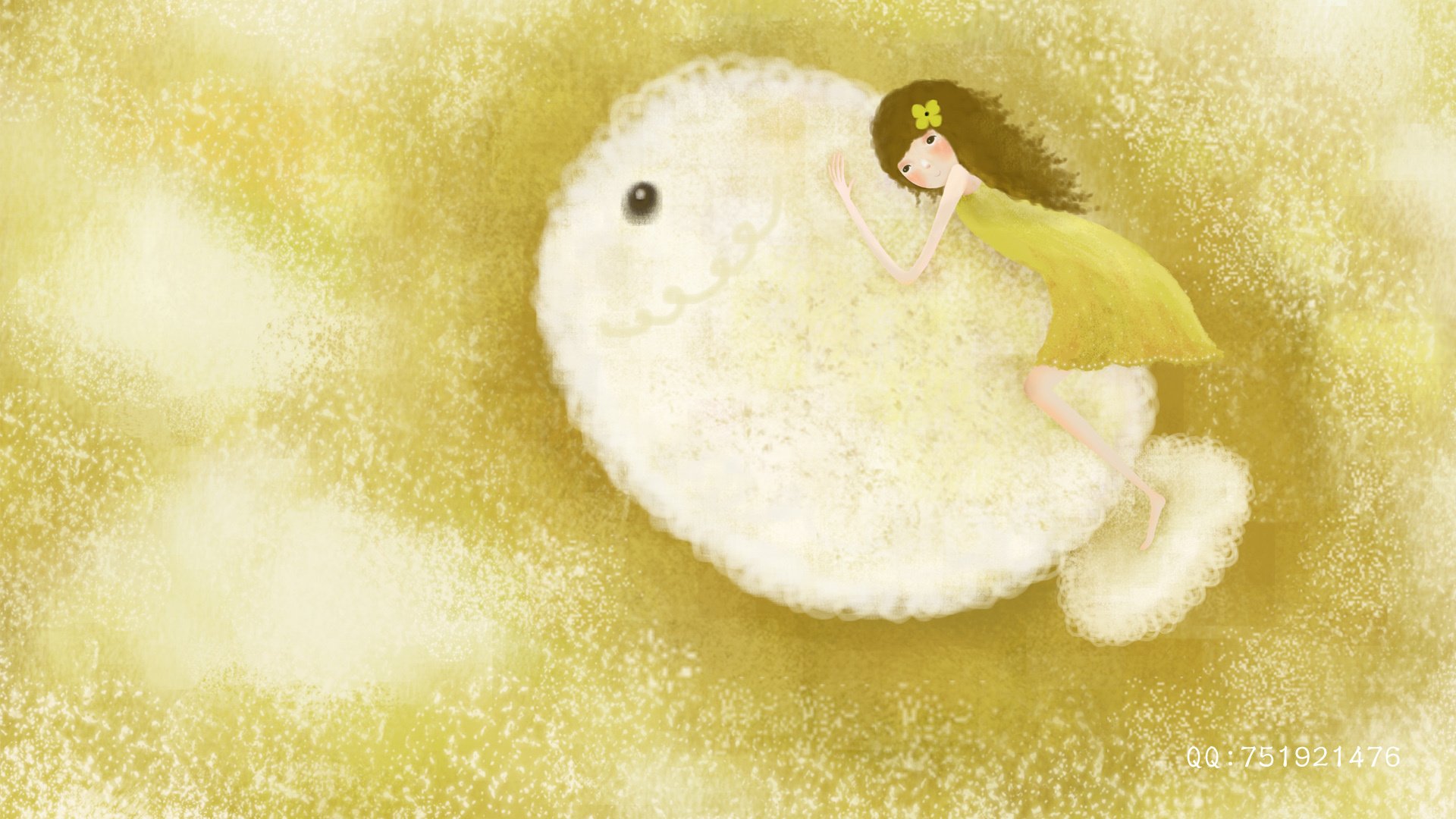 动漫,卡通,插画,手绘,梦里飞,可爱,儿童桌面专用