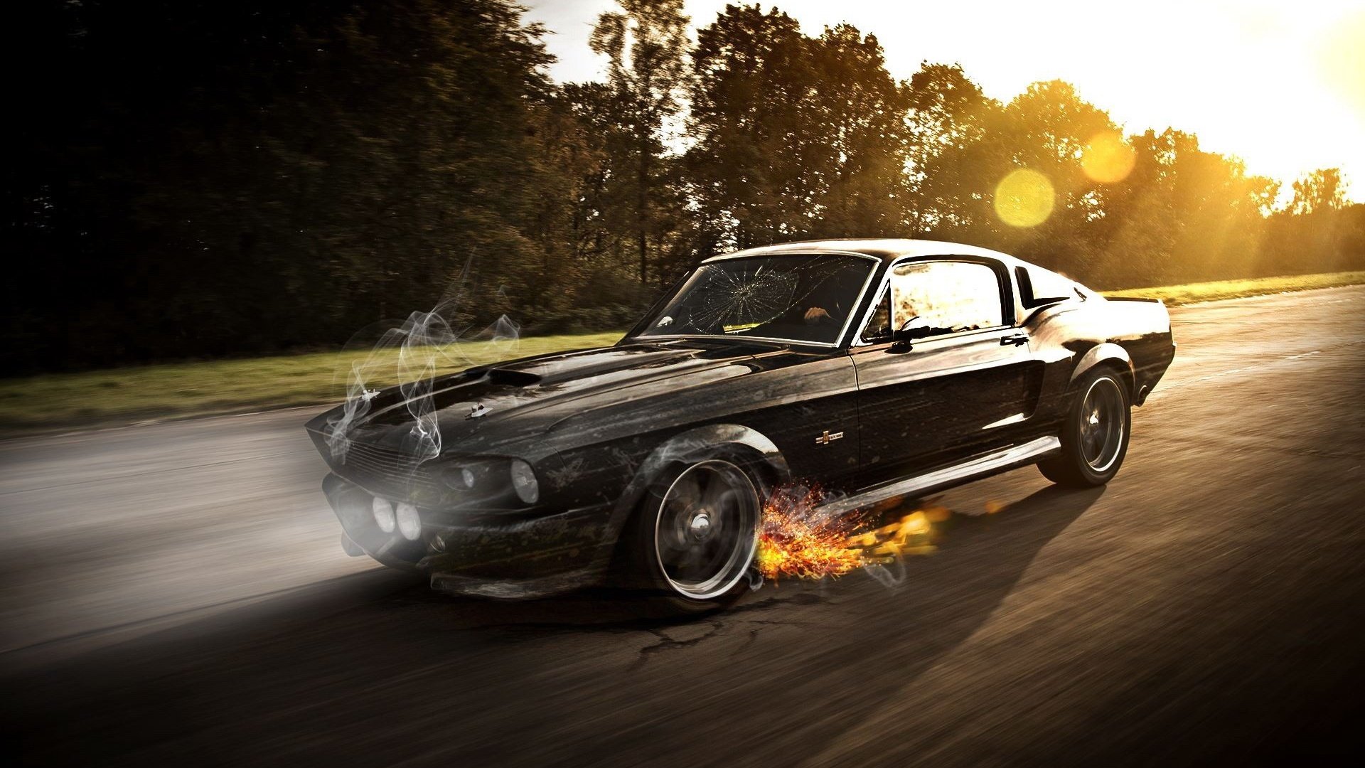 汽车,超跑,福特,野马,经典跑车,儿童桌面专用