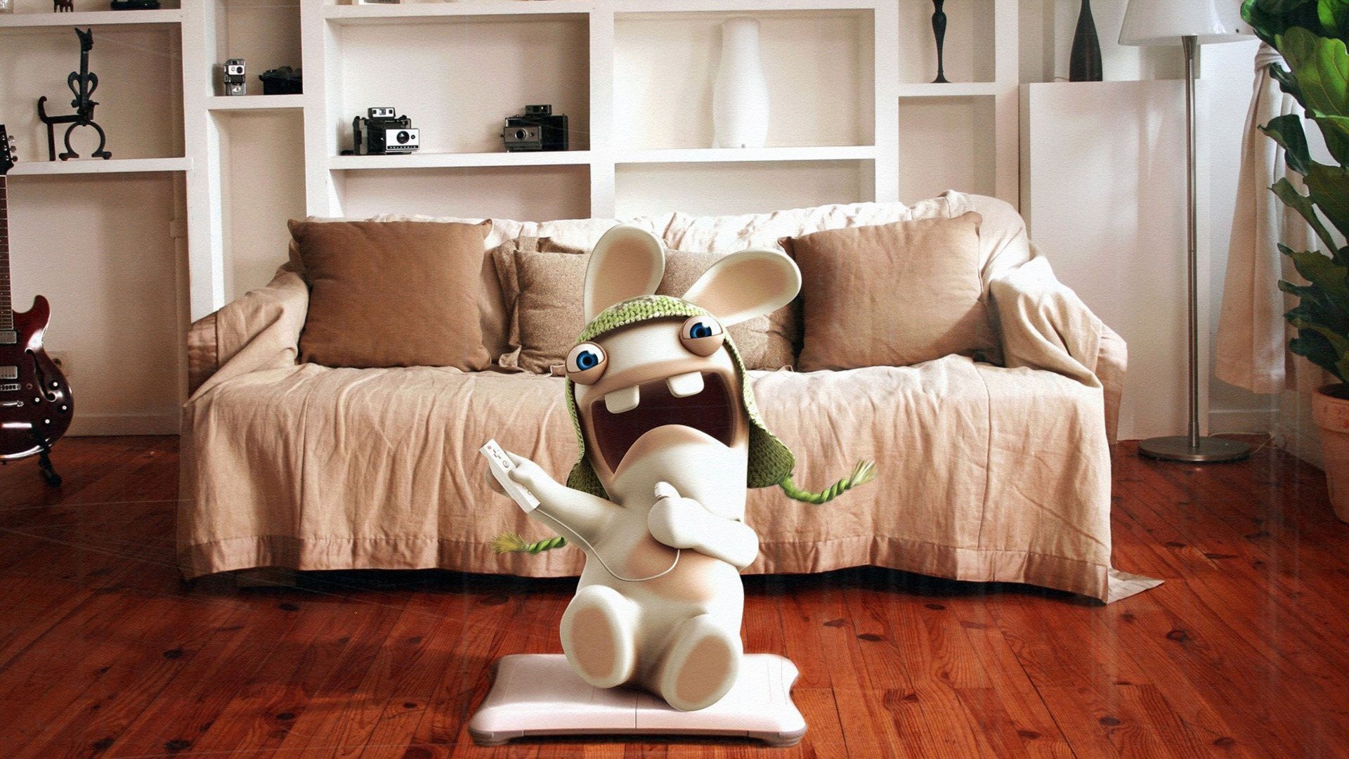 动漫,插画,卡通,3D,疯狂的兔子,儿童桌面专用