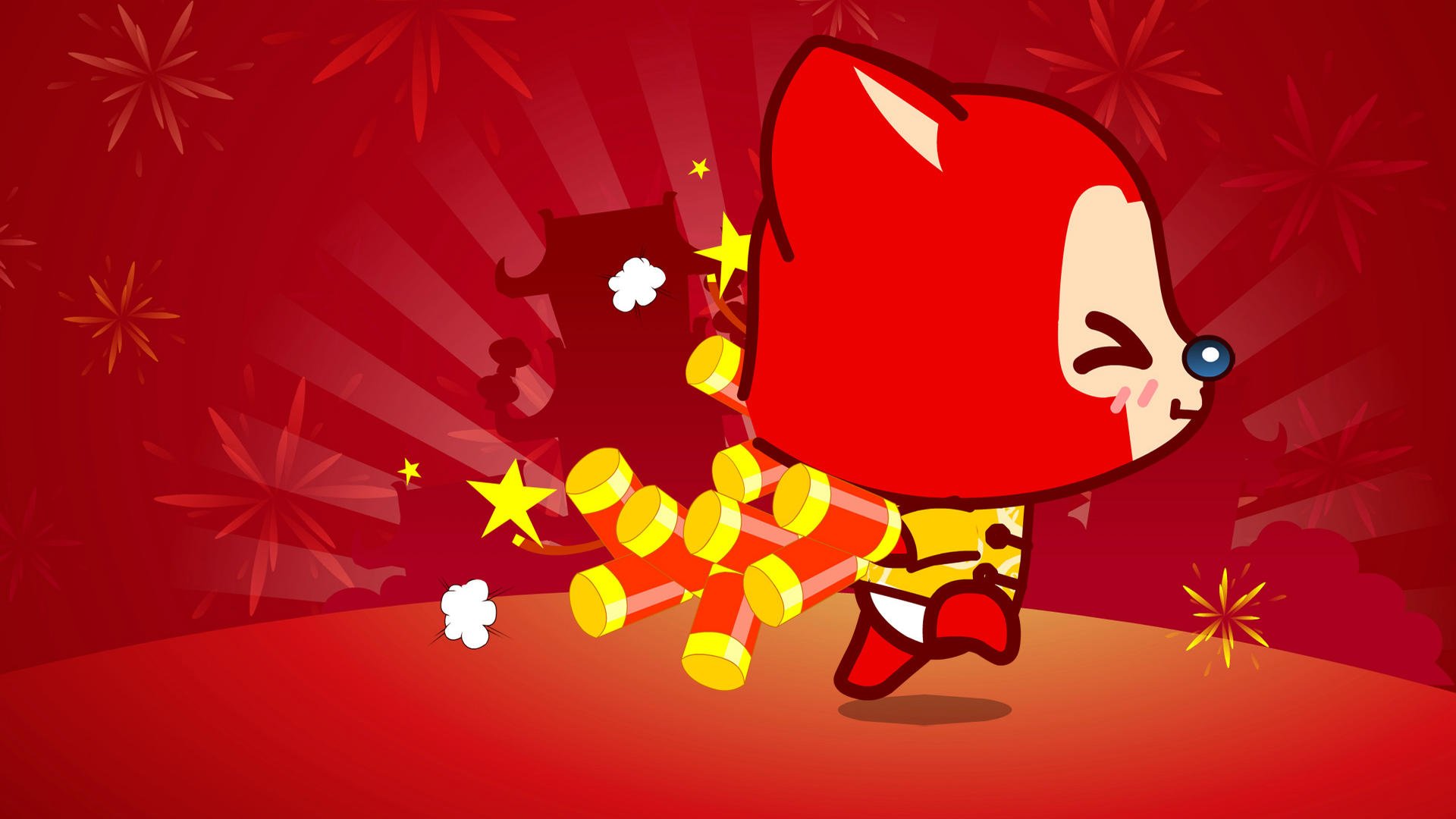 节日,春节,过年,新年,2013年,恭喜,阿狸,ali,儿童桌面专用