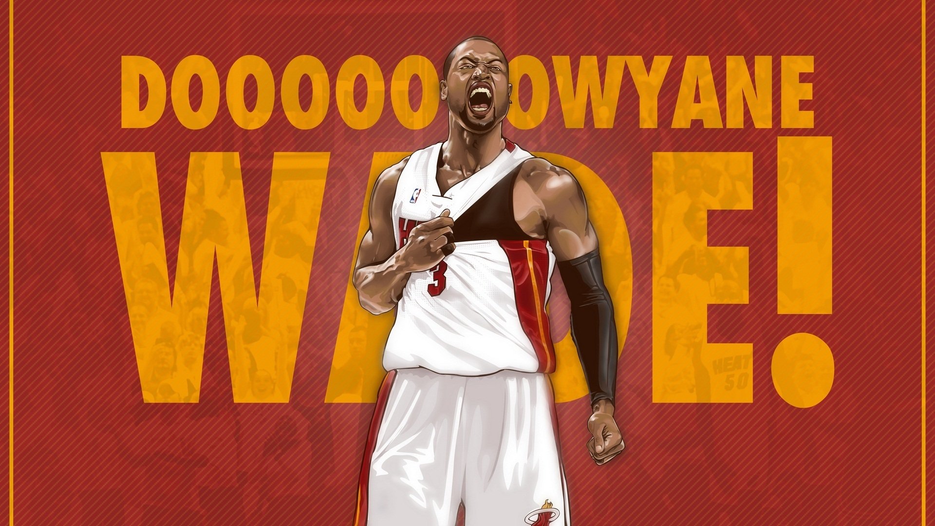 体育,NBA,热火,韦德,迈阿密,卡通版,怒吼,MVP