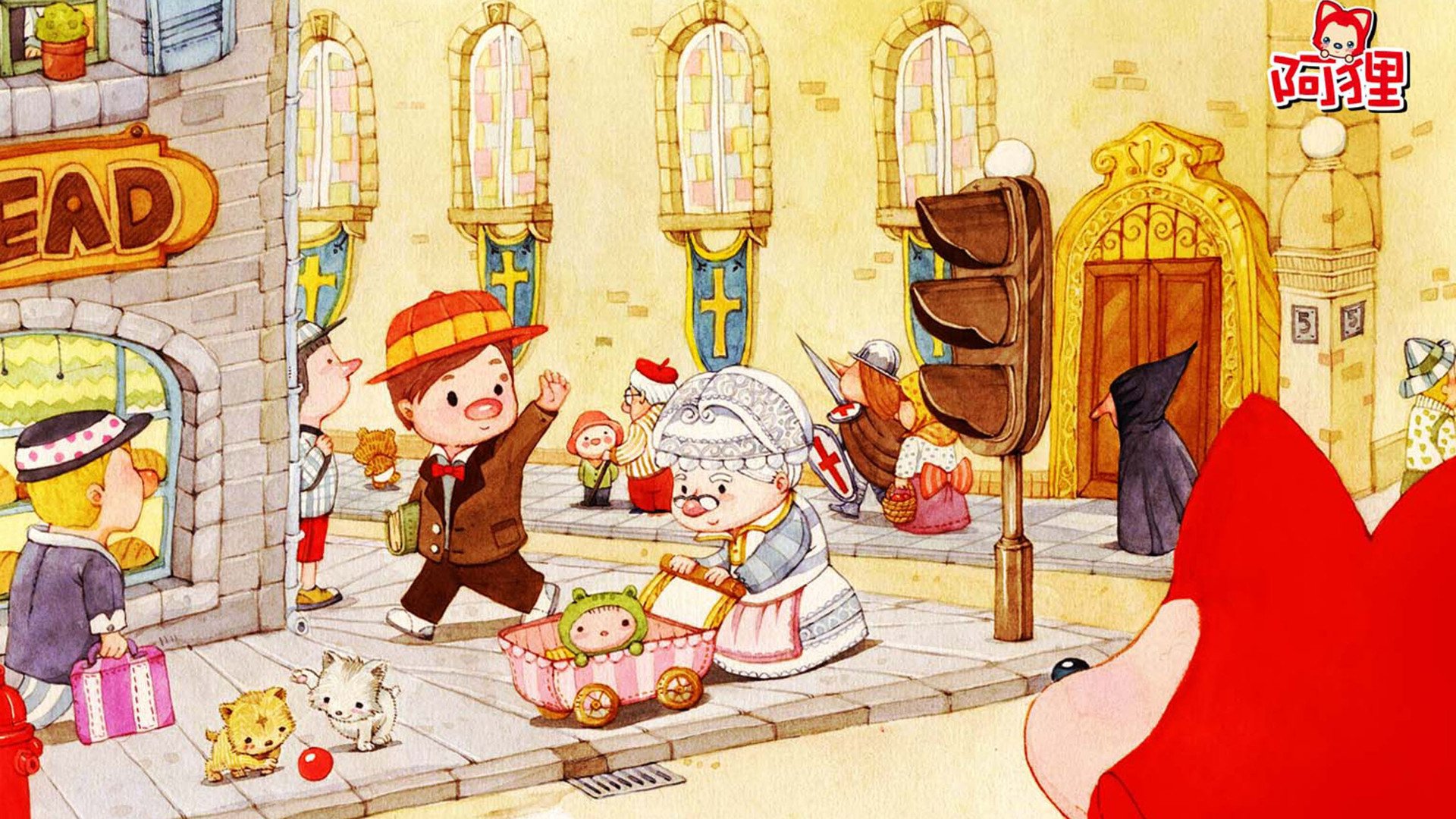 动漫,阿狸,ali,插画,原创,儿童桌面专用