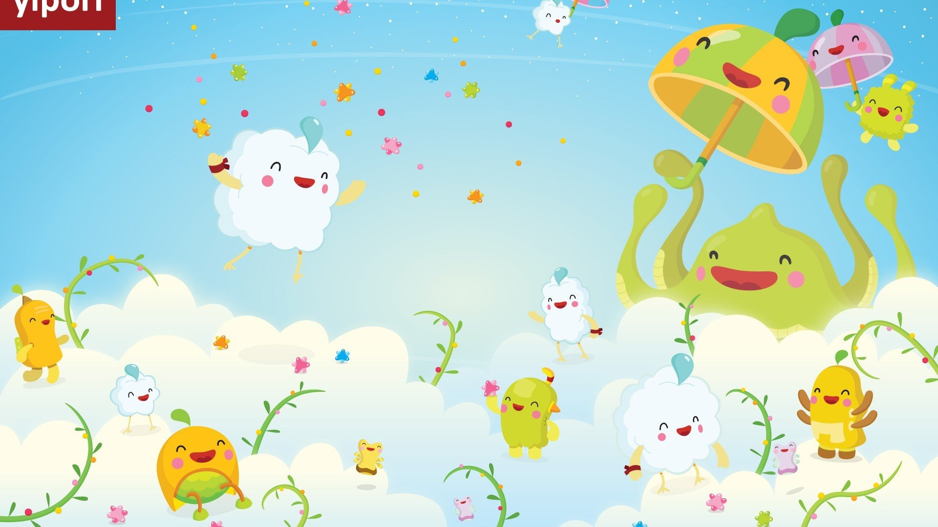 动漫,插画,手绘,Yipori,儿童桌面专用