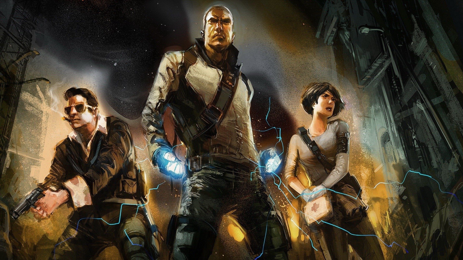 游戏,角色,插画,恶名昭著,手绘