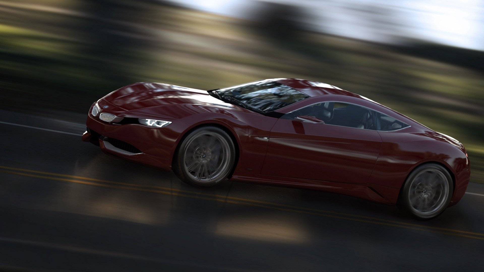 汽车,超跑,宝马,概念车,M9,M系列,红色,儿童桌面专用