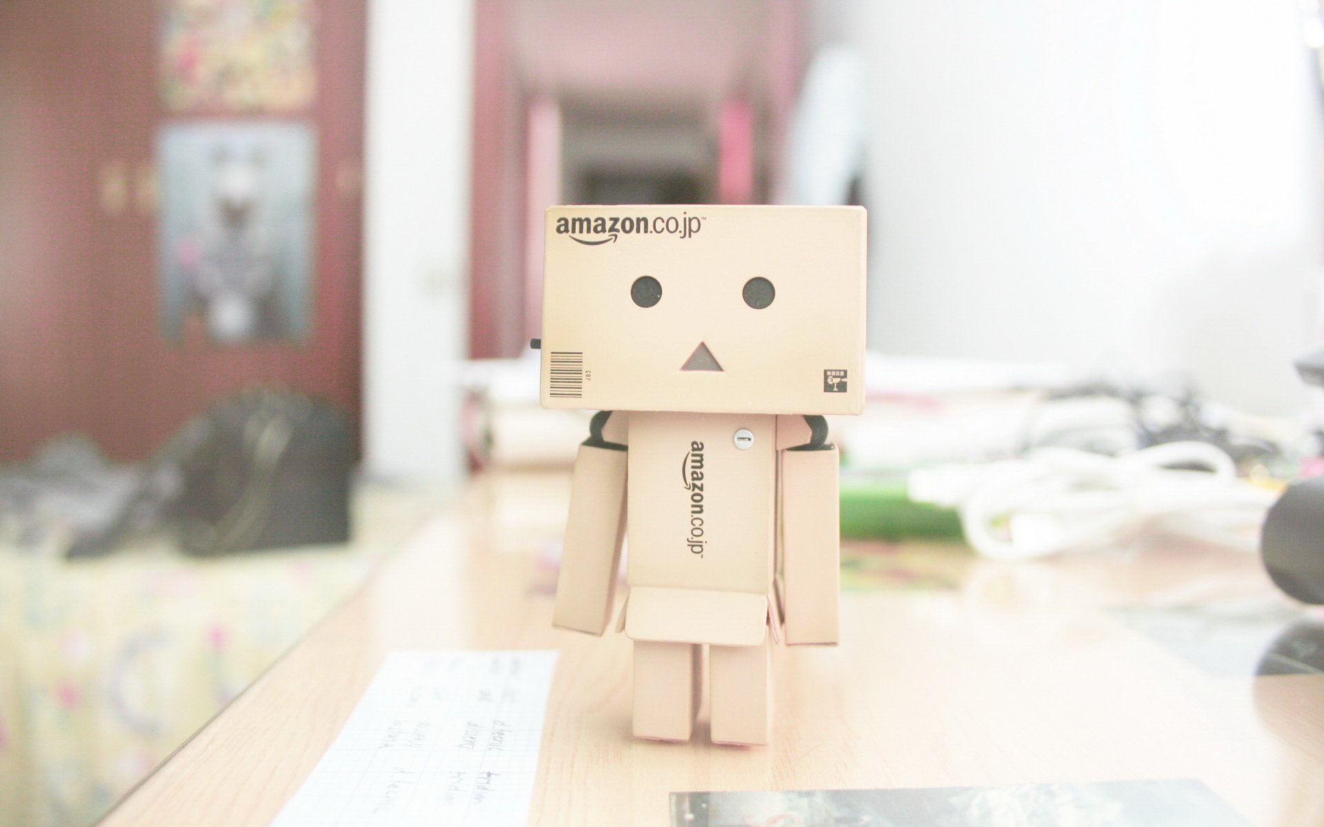 小清新,温馨一刻,纸箱人,2月25日,儿童桌面专用