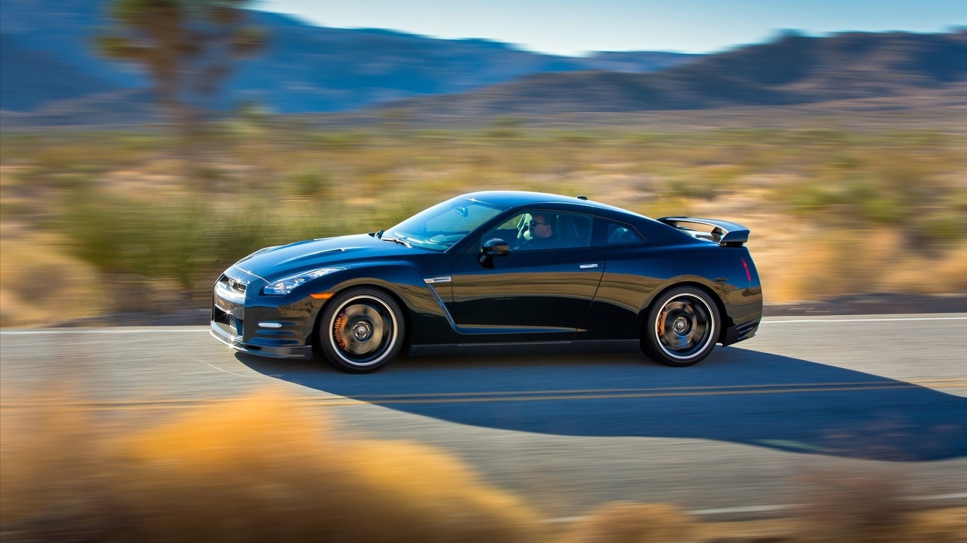 汽车,超跑,尼桑,nisan,GTR,黑色,儿童桌面专用