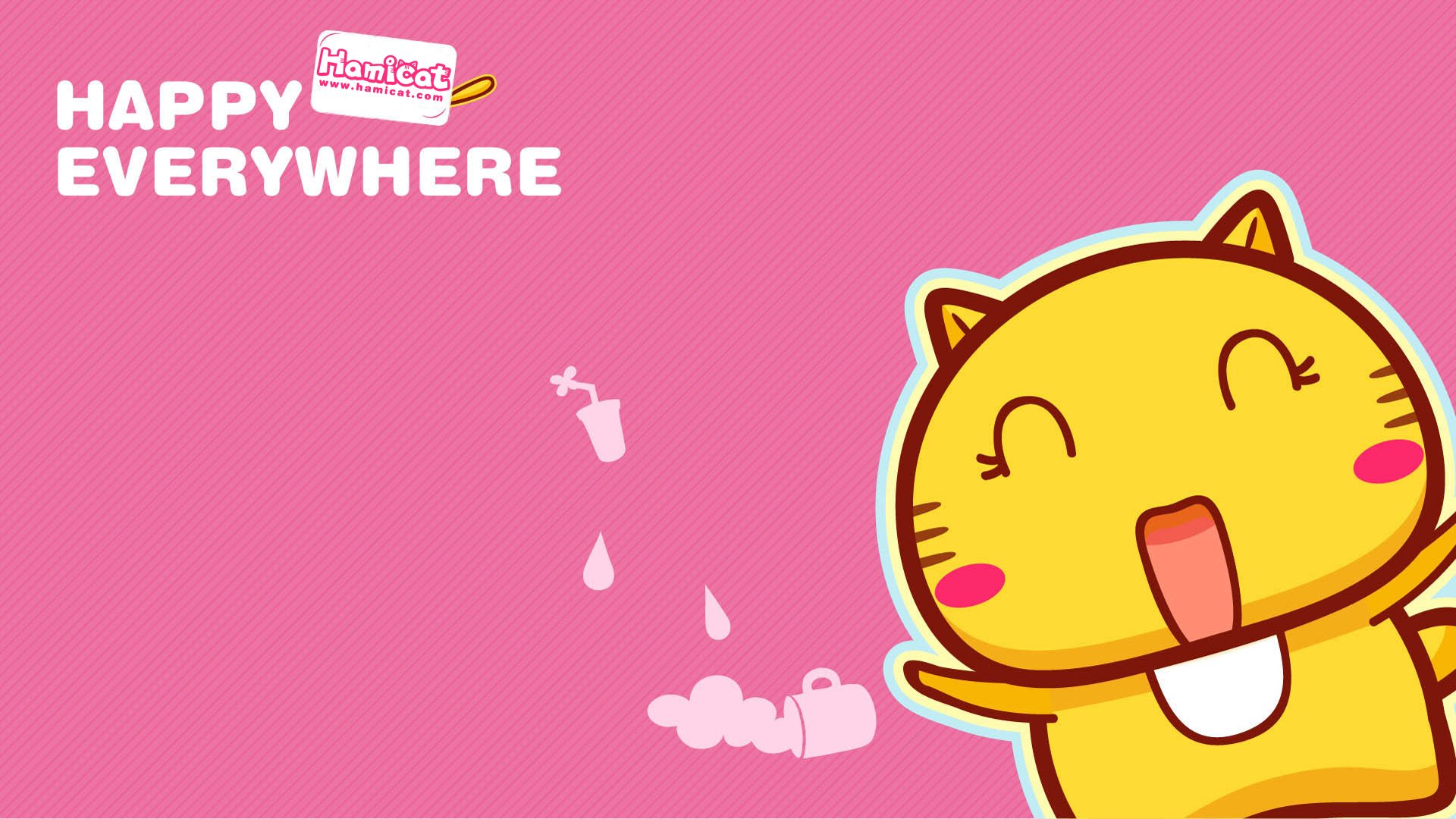 动漫,插画,手绘,原创,360壁纸,Hamicat,哈咪猫,甜甜圈,儿童桌面专用