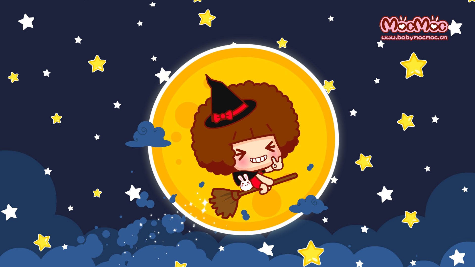 Mocmoc摩丝摩丝,Mocmoc,mocmoc,动漫,插画,手绘,摩丝摩丝,360壁纸,女巫,儿童桌面专用