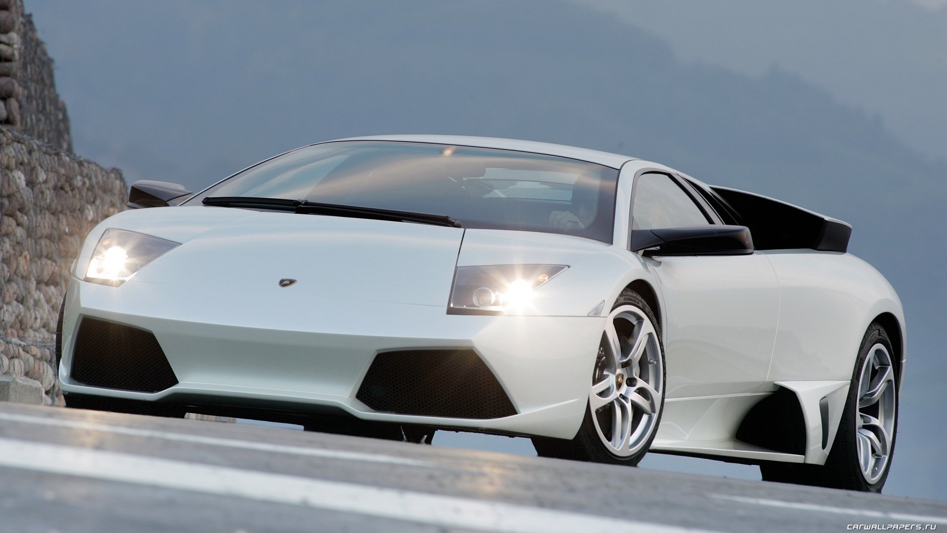 汽车,超跑,兰博基尼,盖拉多,白色,儿童桌面专用