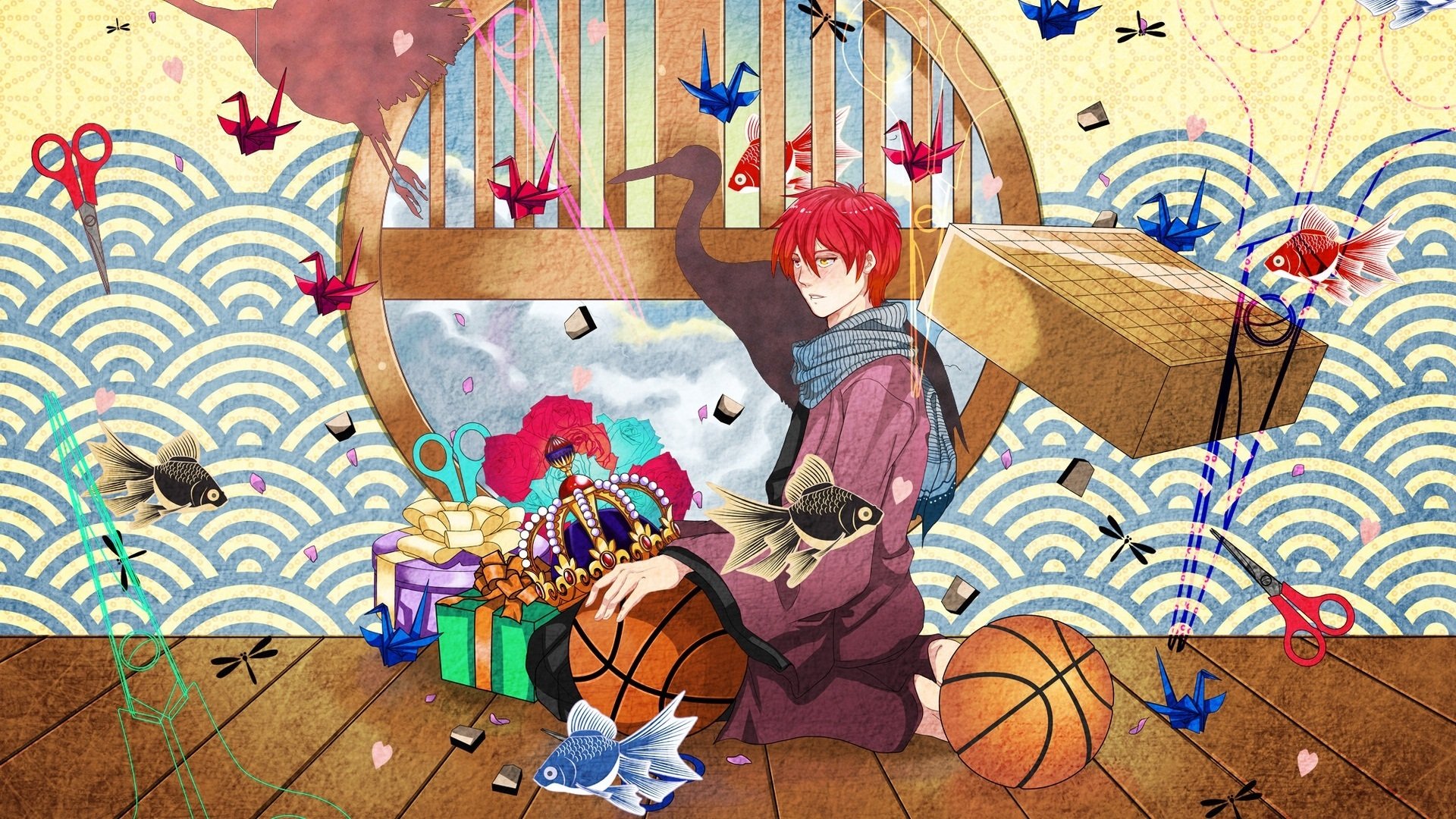 动漫,插画,手绘,赤司征十郎,儿童桌面专用