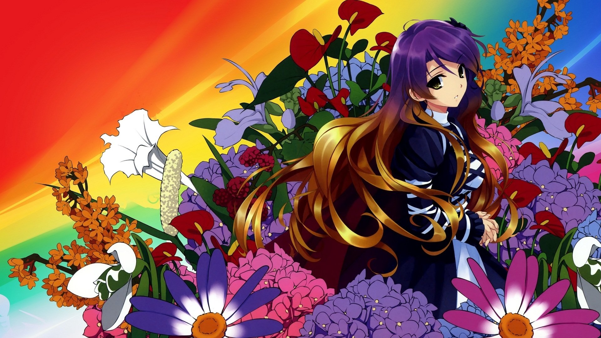 动漫,动漫少女,插画,东方,可爱,儿童桌面专用