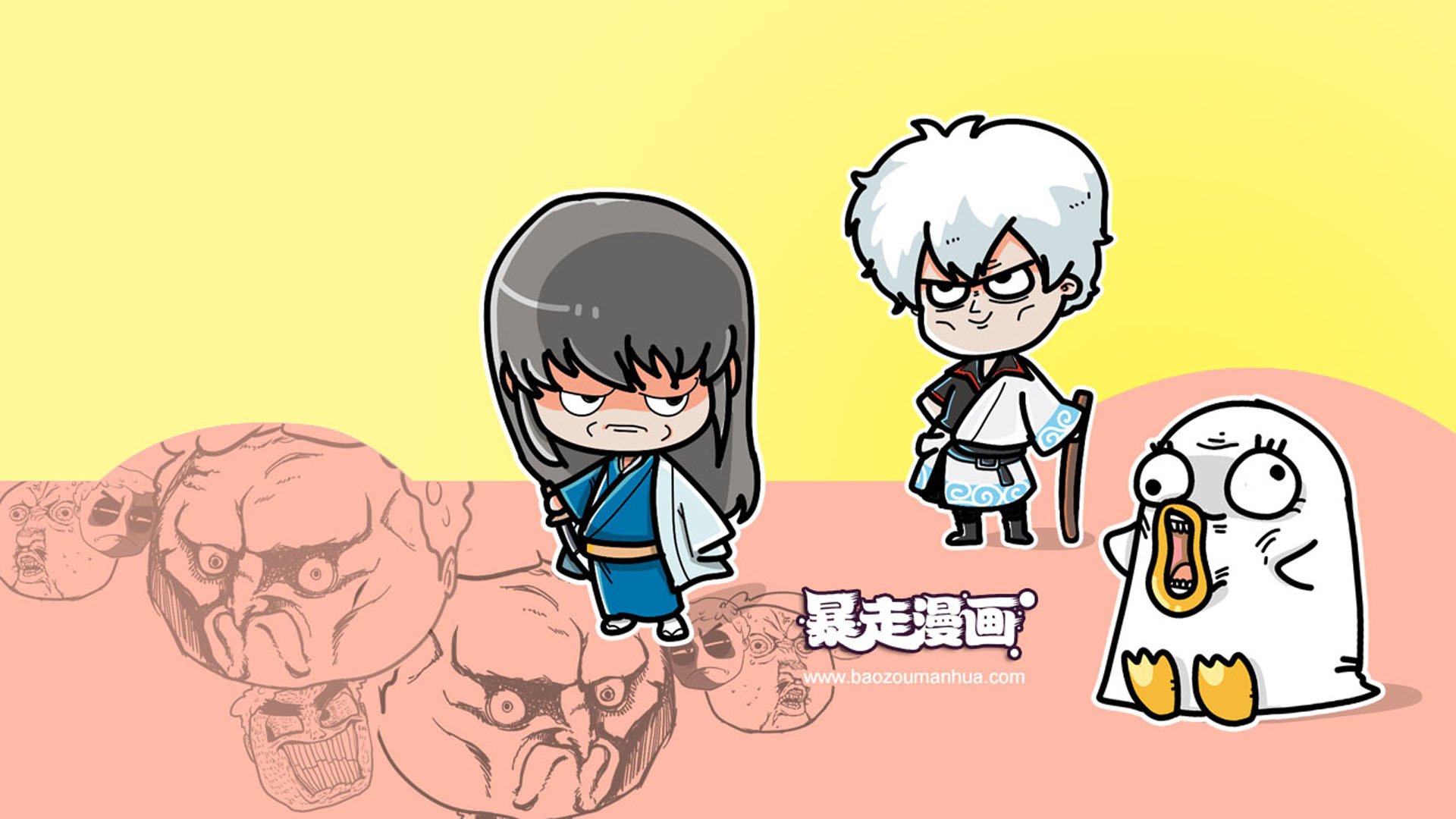 动漫,插画,恶搞,搞笑,暴走漫画,银魂,儿童桌面专用