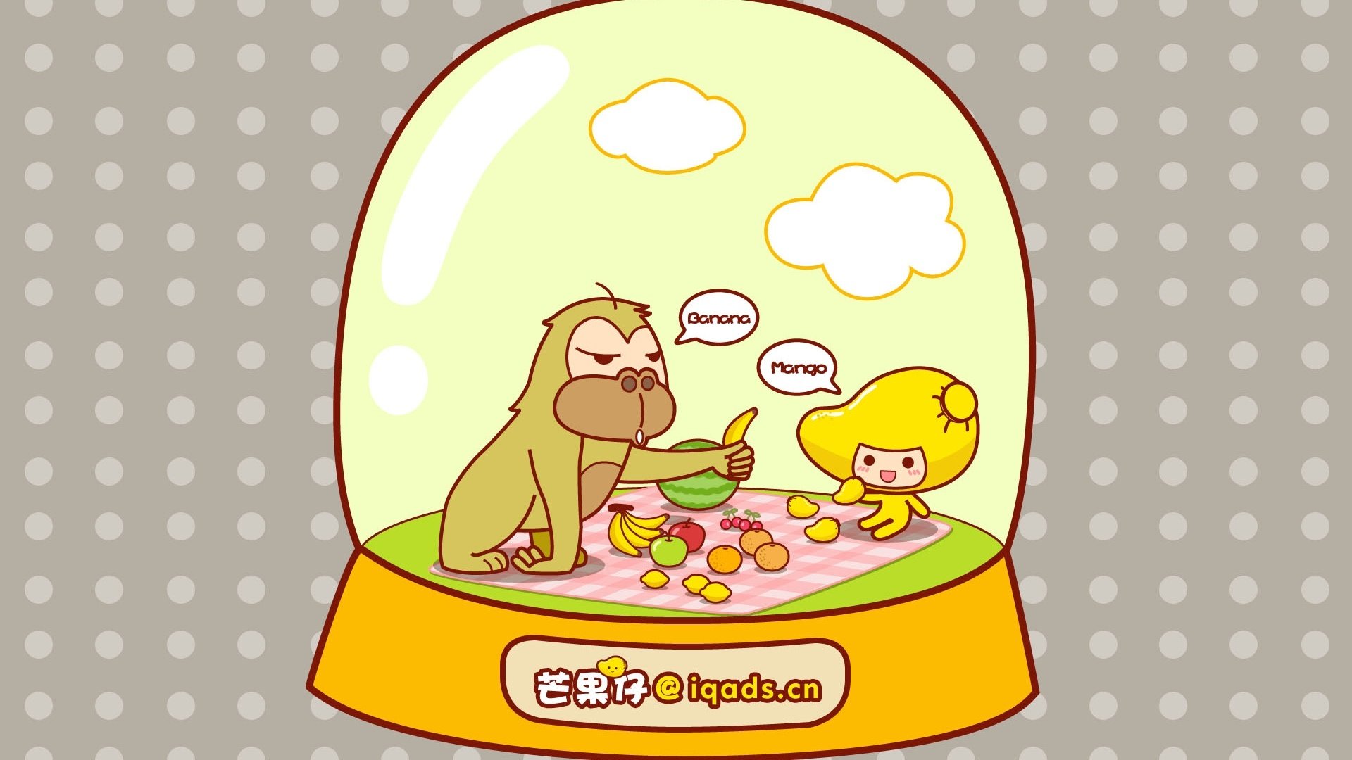 动漫,卡通,可爱,插画,芒果仔,儿童桌面专用