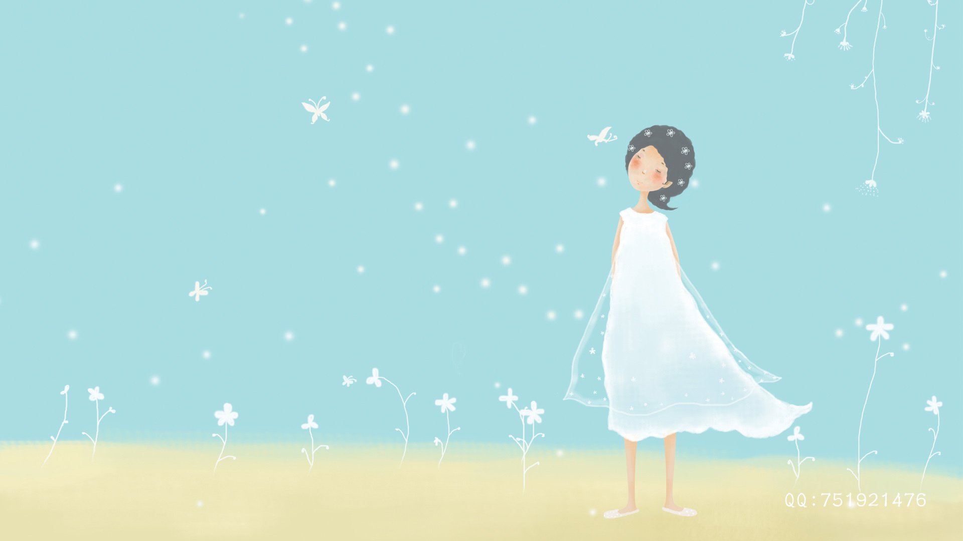 动漫,卡通,插画,手绘,梦里飞插画,可爱,儿童桌面专用