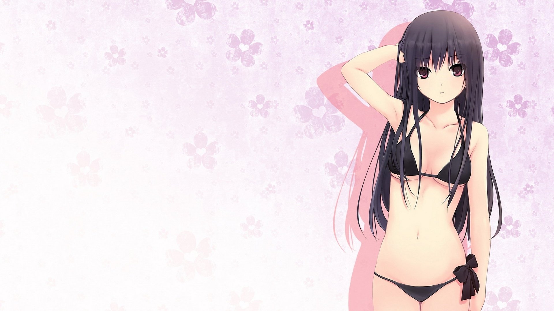 动漫,动漫少女,插画,比基尼