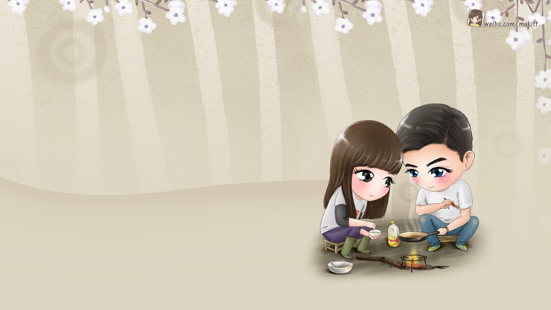 动漫,手绘,麦吉,MAKI,郑嘉颖,浪漫,爱情,野餐,怒火街头,儿童桌面专用