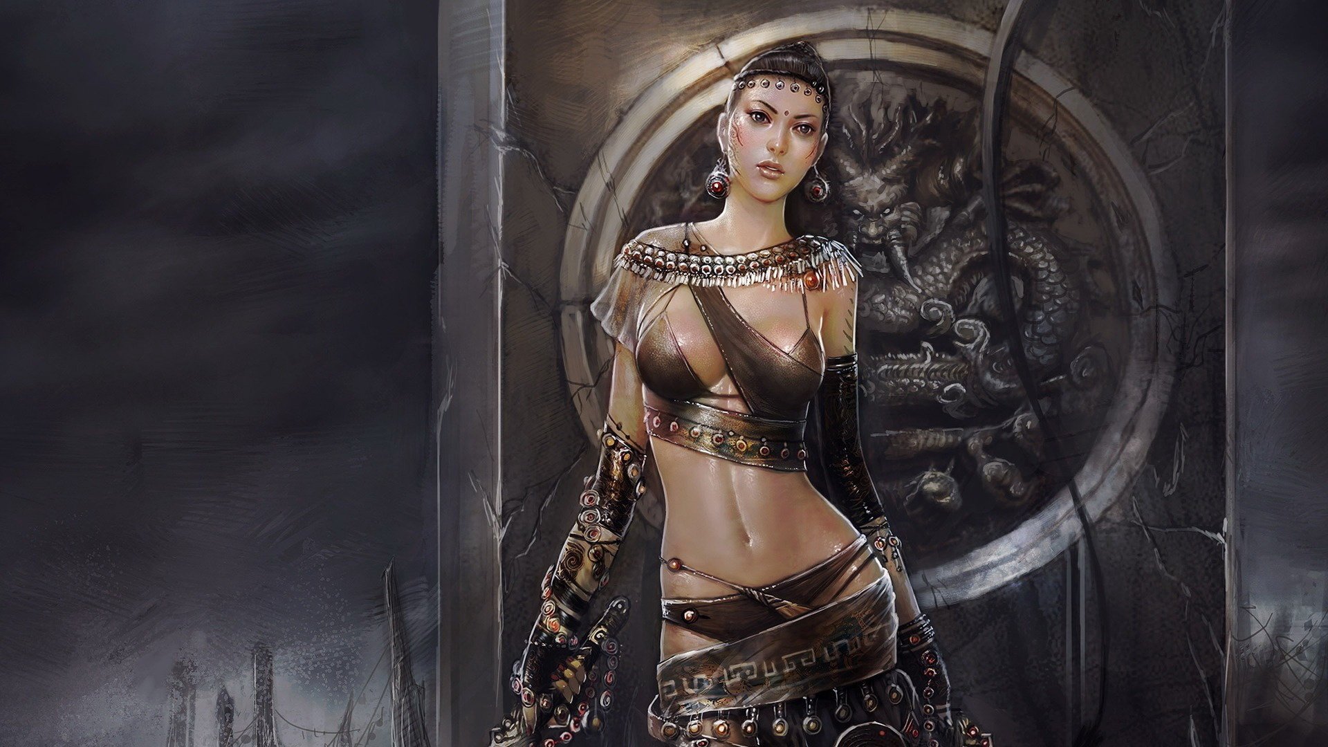 游戏,游戏美女,Cg图,插画