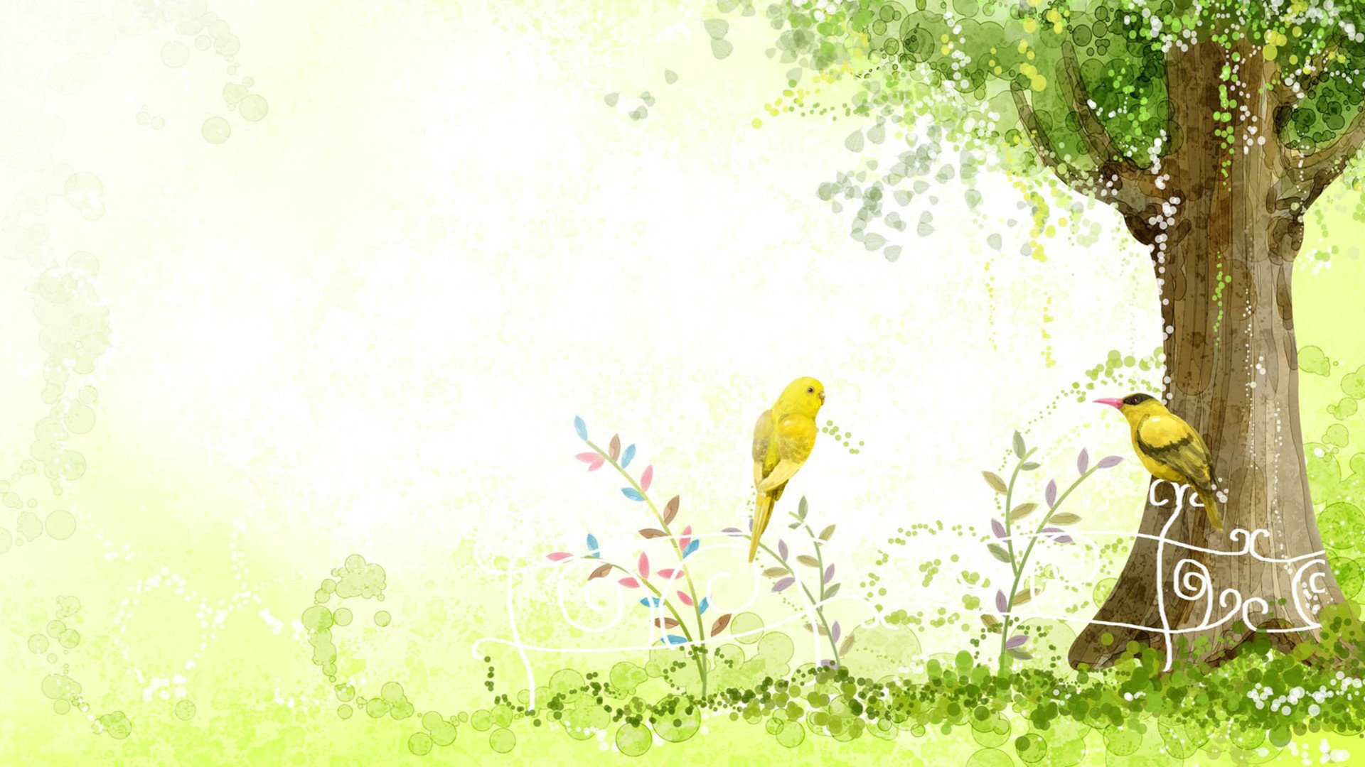 小清新,清新淡雅,手绘,2月5日,儿童桌面专用