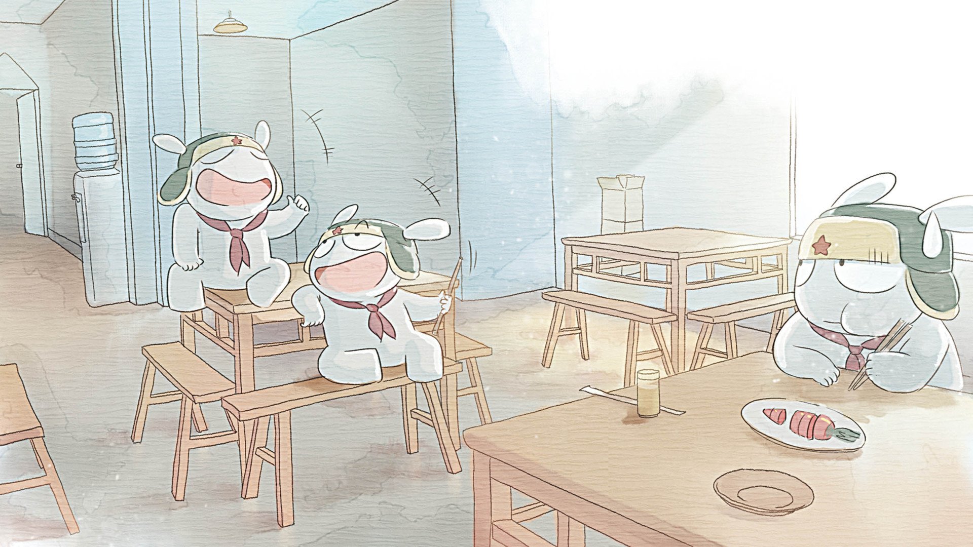 动漫,插画,手绘,原创,米兔,儿童桌面专用