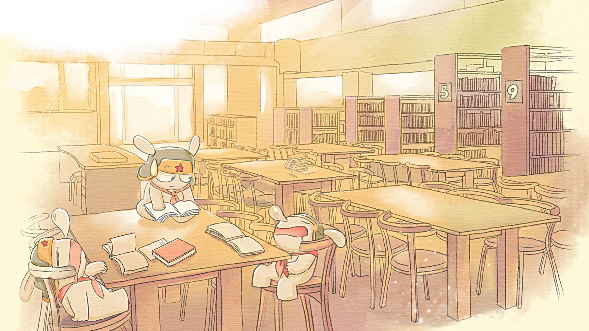 动漫,插画,手绘,米兔,儿童桌面专用