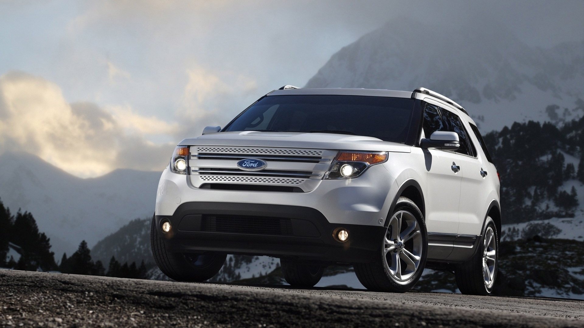 汽车,suv,白色,福特,探路者,儿童桌面专用