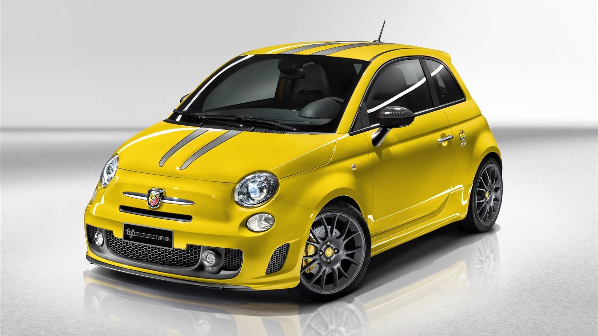 汽车,轿车,阿巴斯菲亚特,黄色,儿童桌面专用