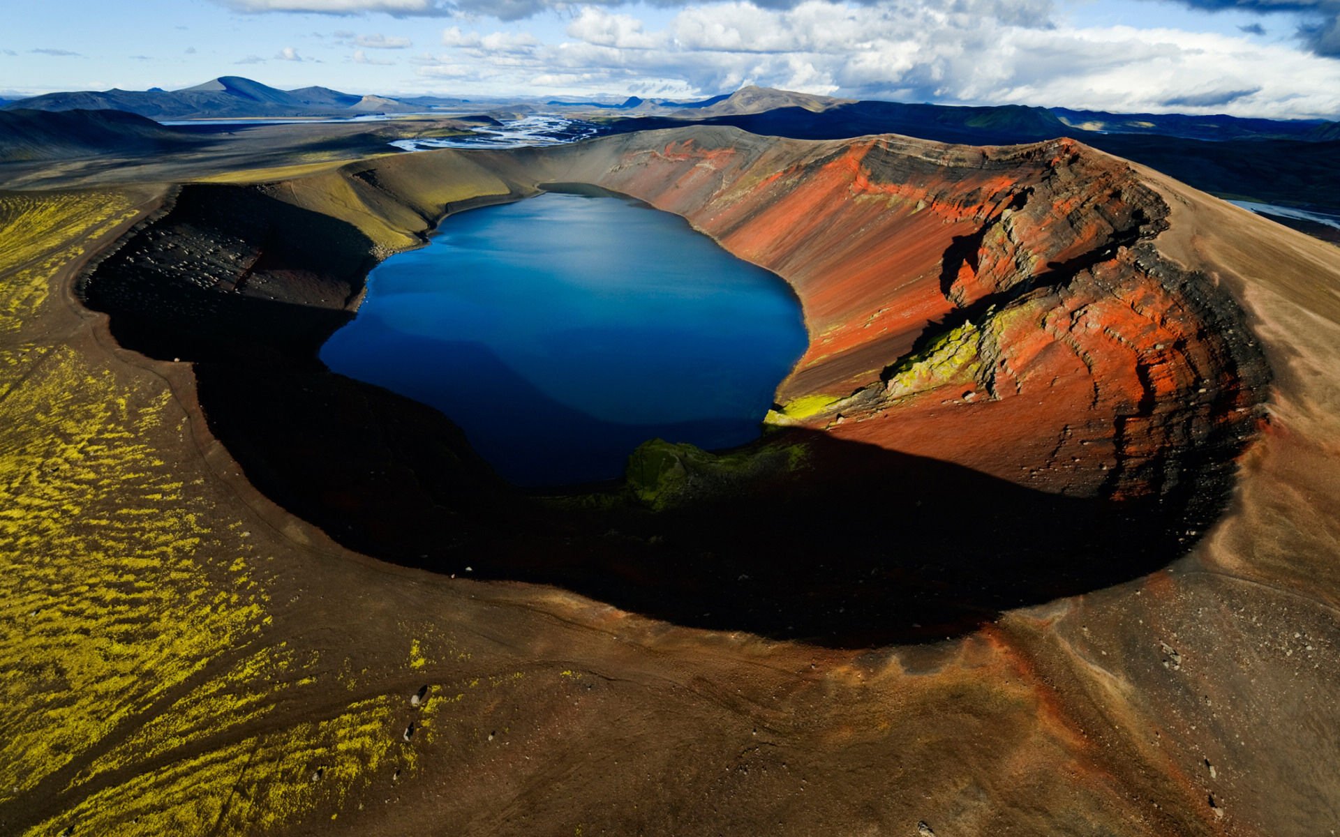 火山,湖面,风景,风光,美景,旅游,自然,儿童桌面专用