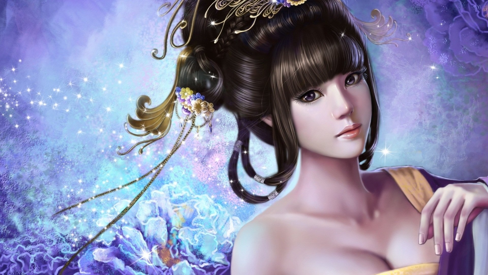 动漫,动漫少女,插画,可爱,3D