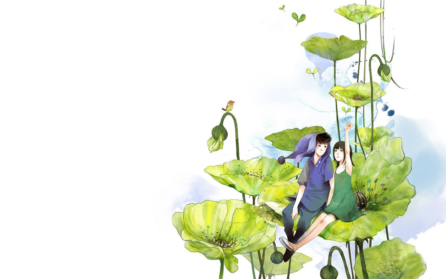 小清新,温馨一刻,儿童桌面专用