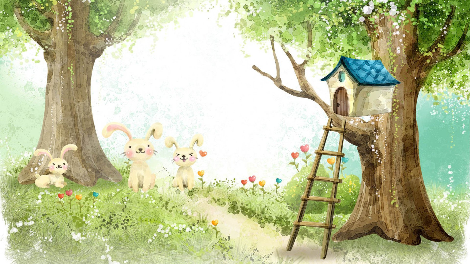 小清新,舒缓压力,手绘,2月22日,儿童桌面专用