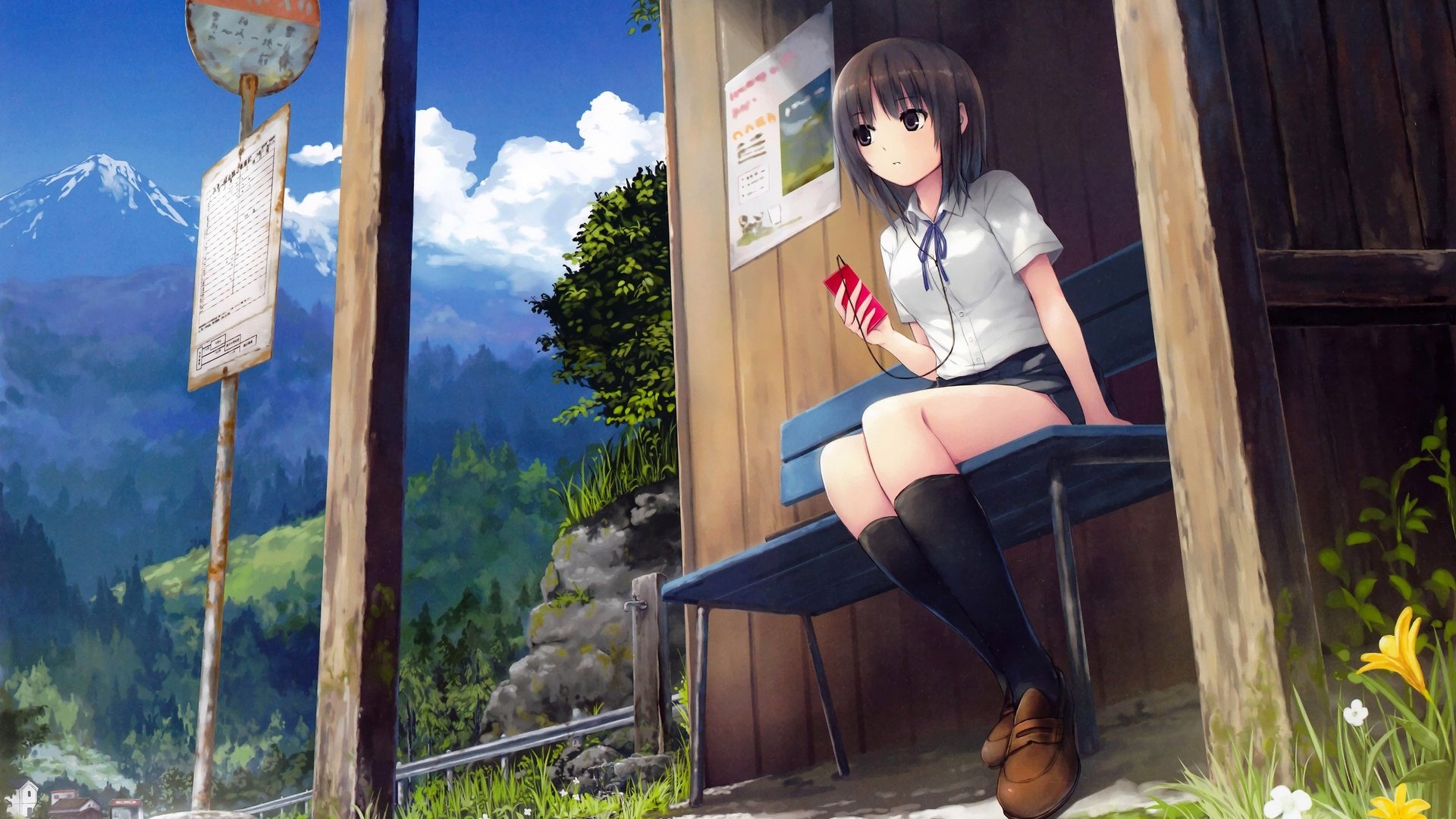 动漫,场景,可爱,学生妹,咖啡贵族美少女,儿童桌面专用