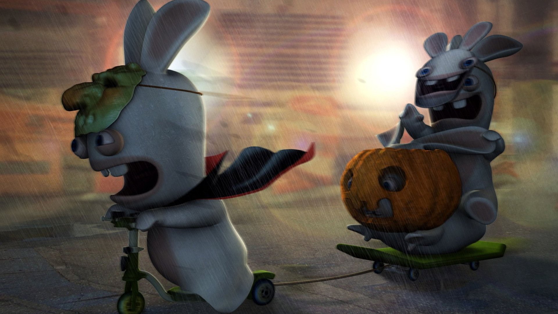 动漫,卡通,插画,疯狂的兔子,儿童桌面专用