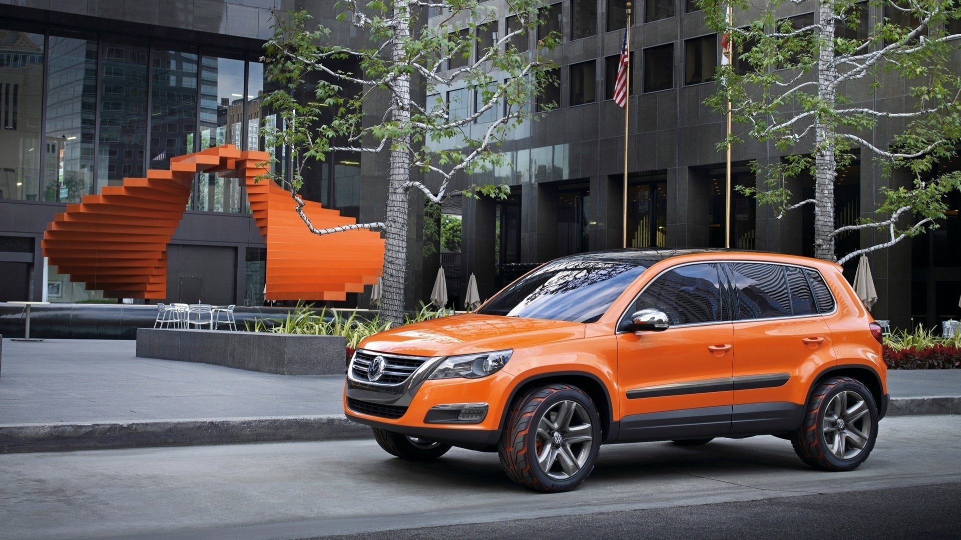 汽车,suv,大众,概念车,橙色,儿童桌面专用