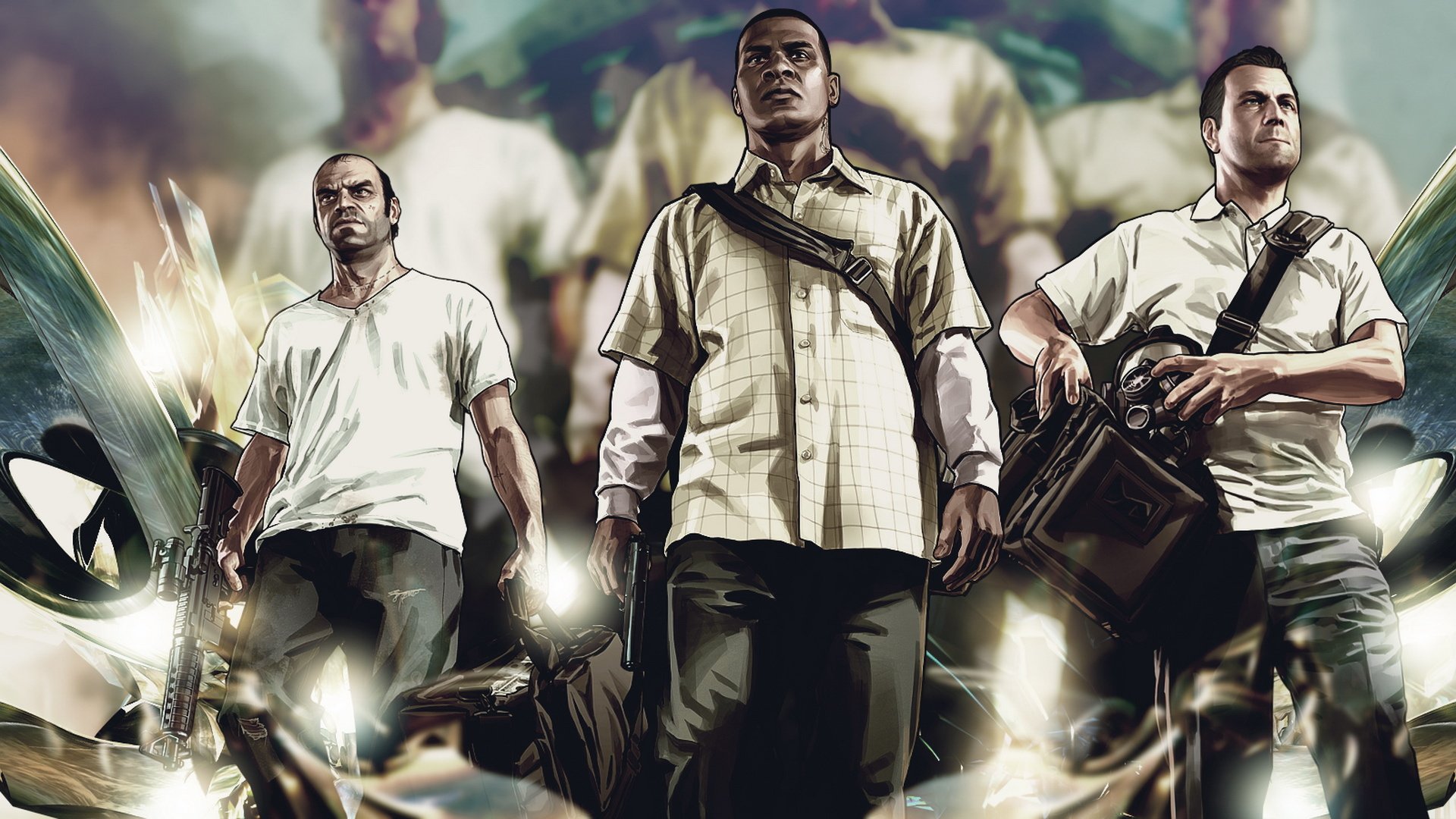 游戏,经典游戏,插画,手绘,侠盗猎车,侠盗飞车