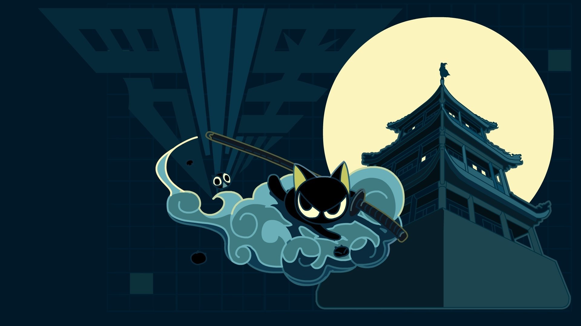 动漫,卡通,插画,罗小黑战记,月夜,儿童桌面专用