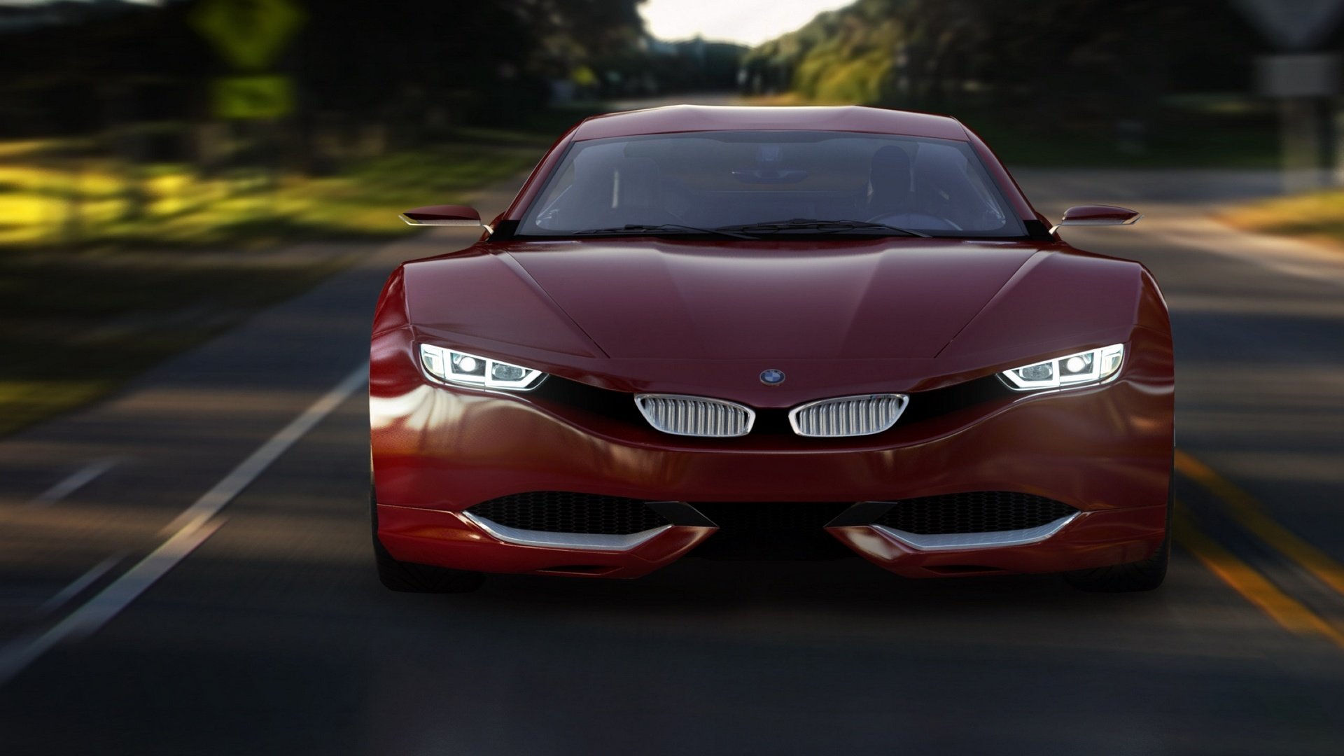 汽车,超跑,概念车,宝马,M9,M系列,红色,儿童桌面专用