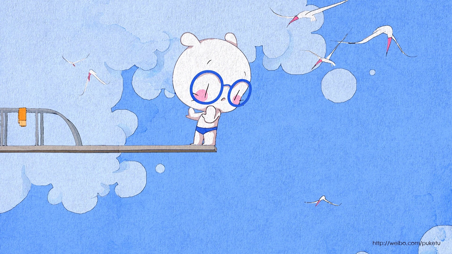 动漫,插画,手绘,原创,扑克兔,儿童桌面专用