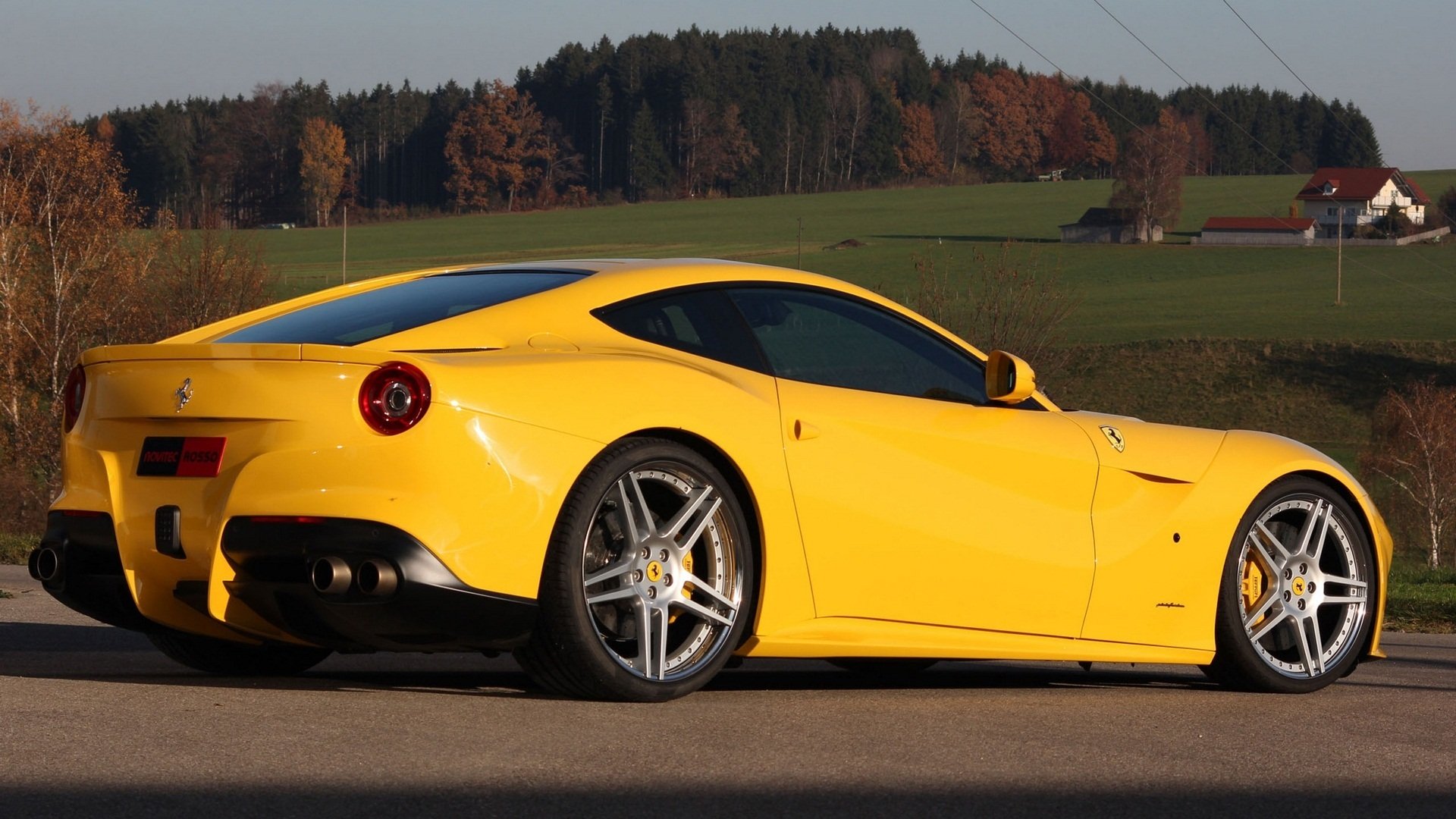 汽车,超跑,法拉利,612,黄色,儿童桌面专用