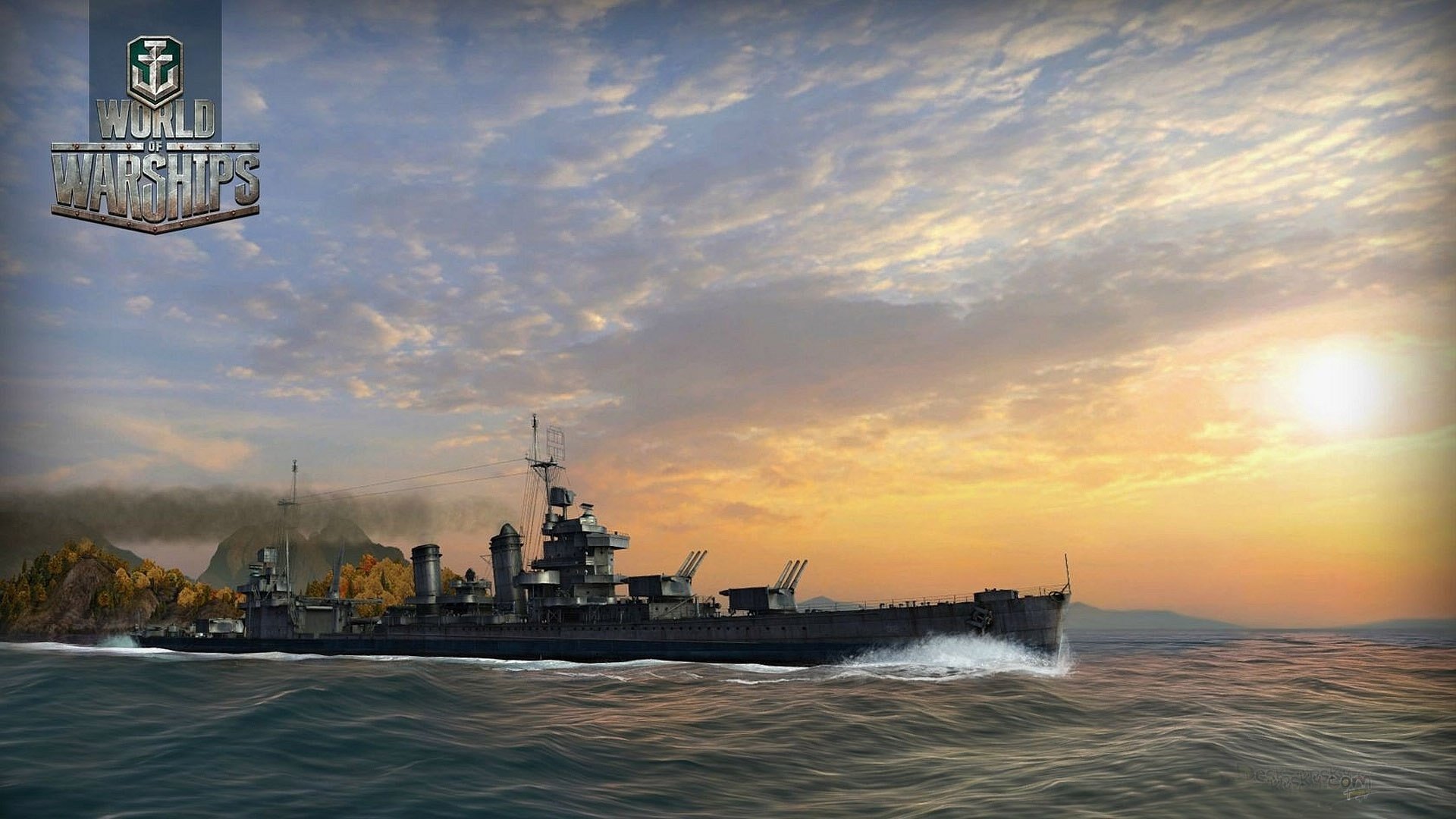 游戏,场景,插画,战舰世界