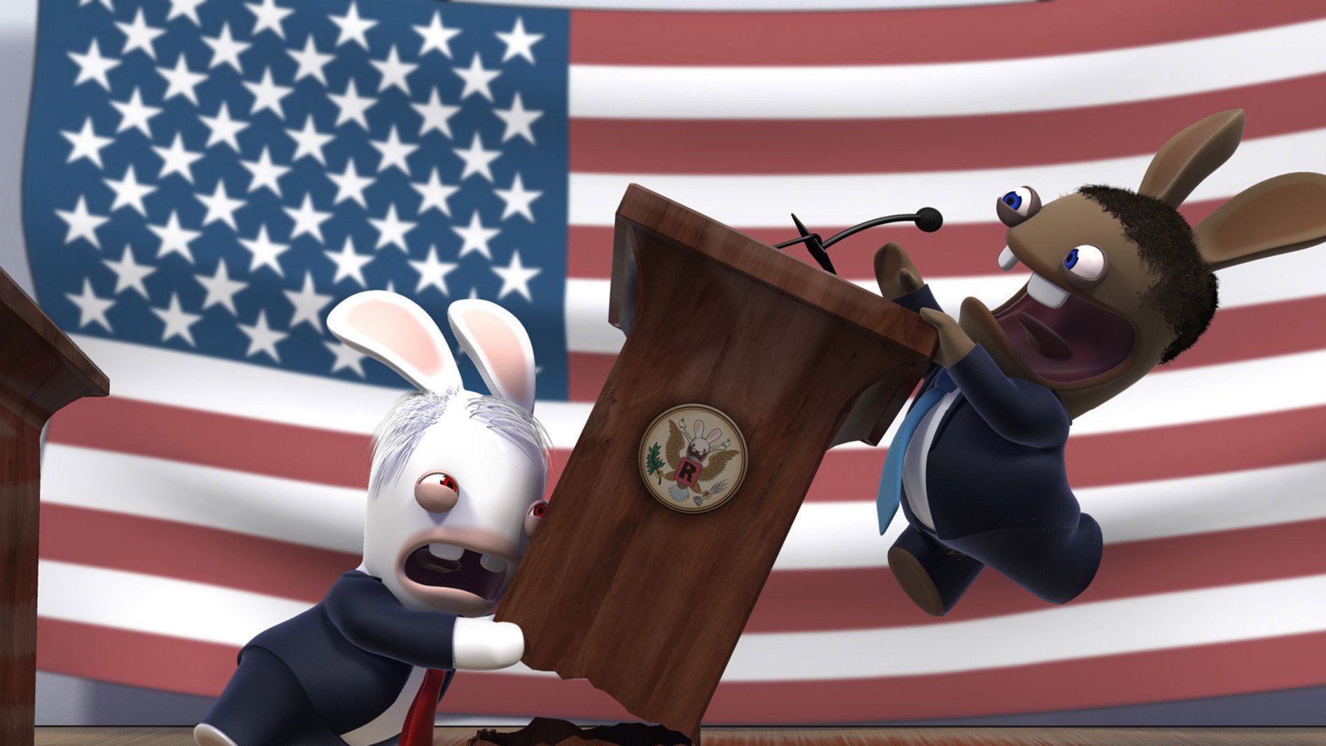 动漫,插画,3D,疯狂的兔子,搞笑,儿童桌面专用