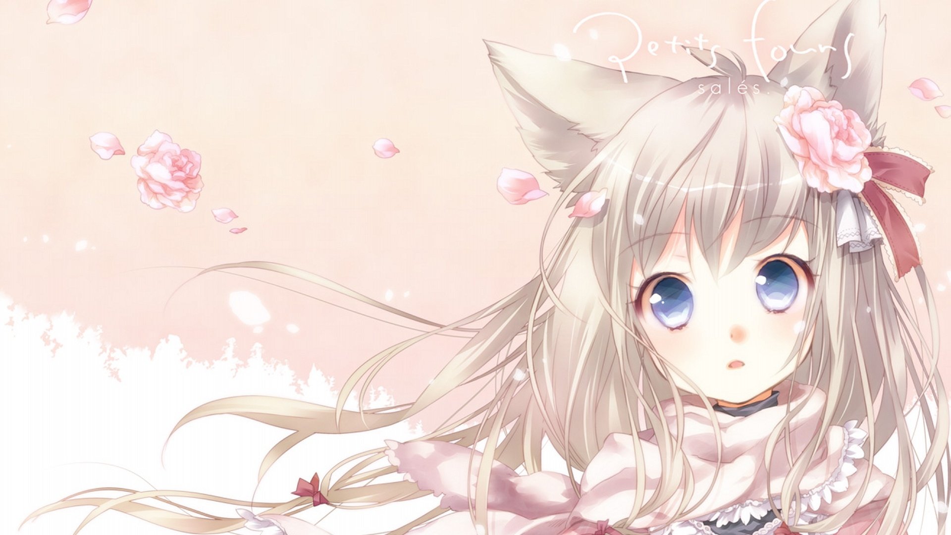 动漫,动漫少女,插画,萝莉,猫女郎,儿童桌面专用