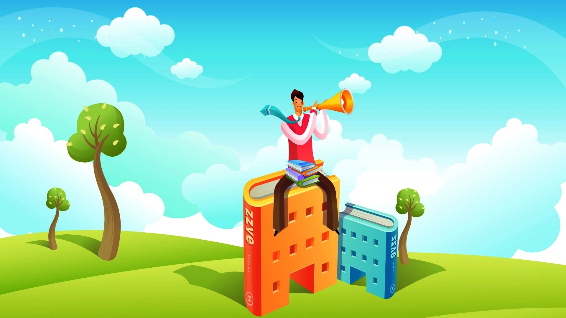 动漫,卡通,手绘,插画,韩国卡通,儿童桌面专用