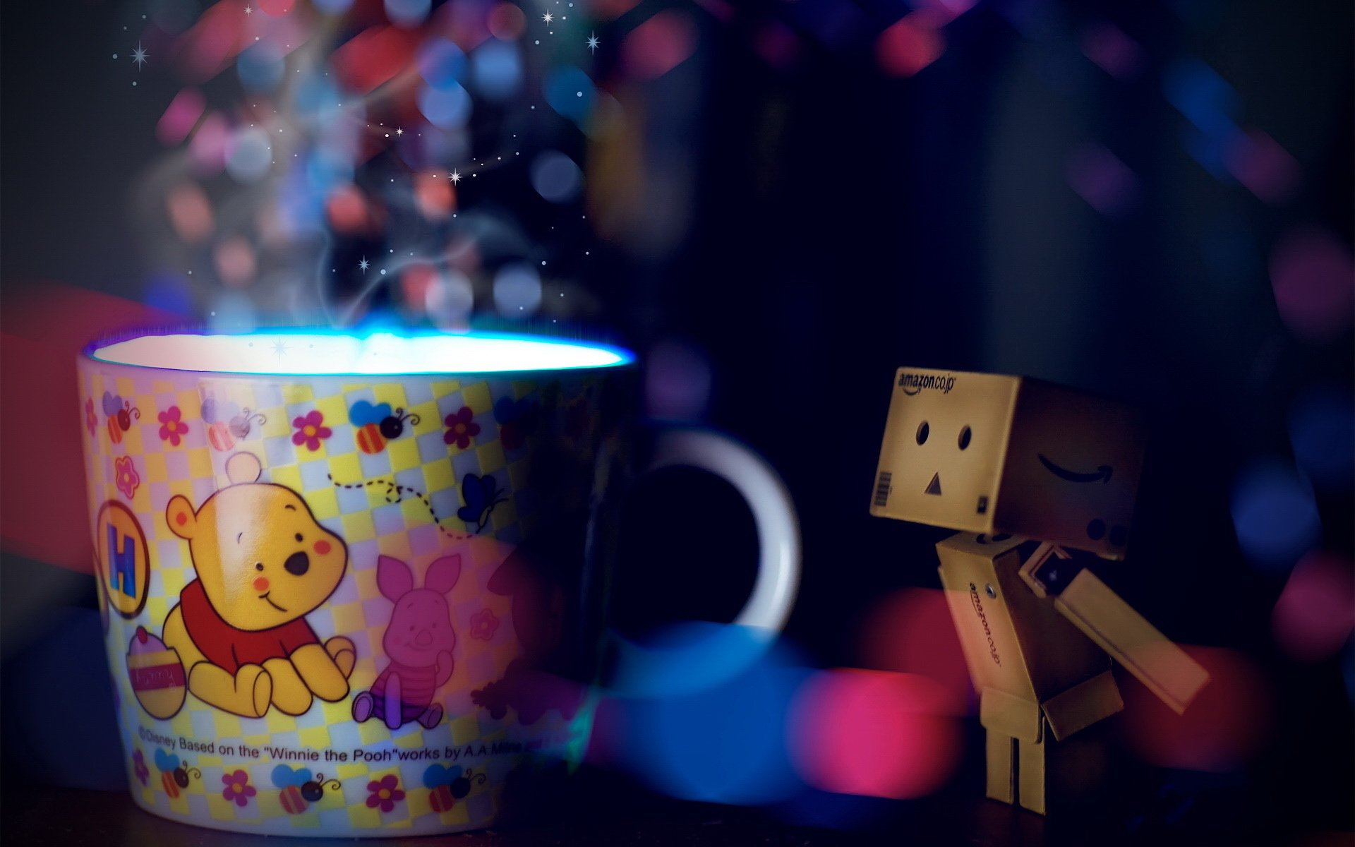 小清新,温馨一刻,纸箱人,2月22日,儿童桌面专用