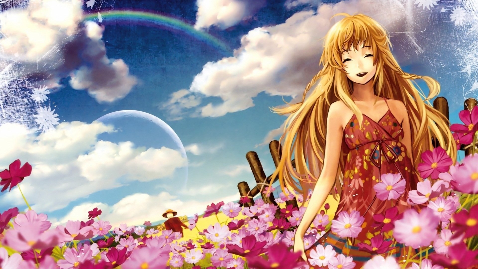 动漫,动漫少女,插画,手绘,可爱,儿童桌面专用